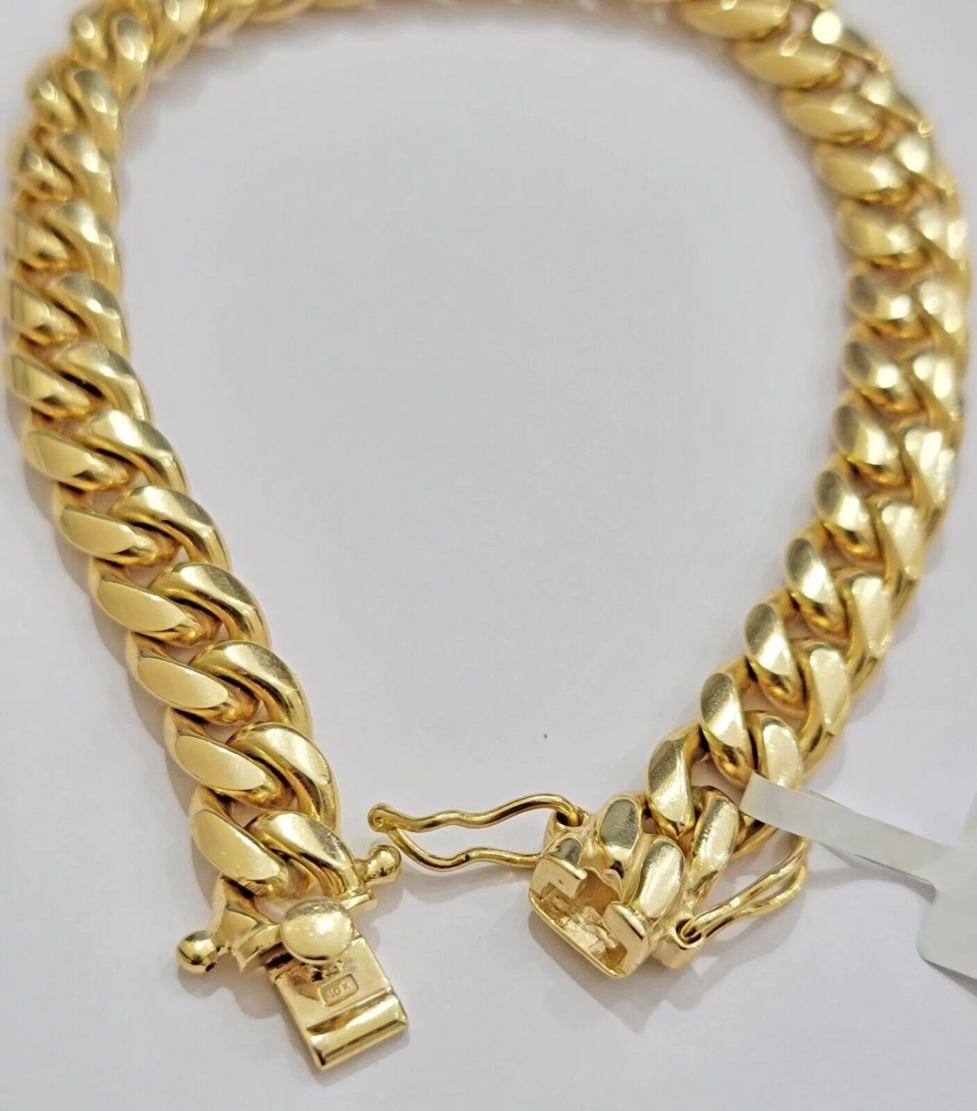 REAL 10k Gold Miami Cuban Bracelet 7.5" 8.5mm 10kt Yellow Gold Strong SOLID Link - Image 6