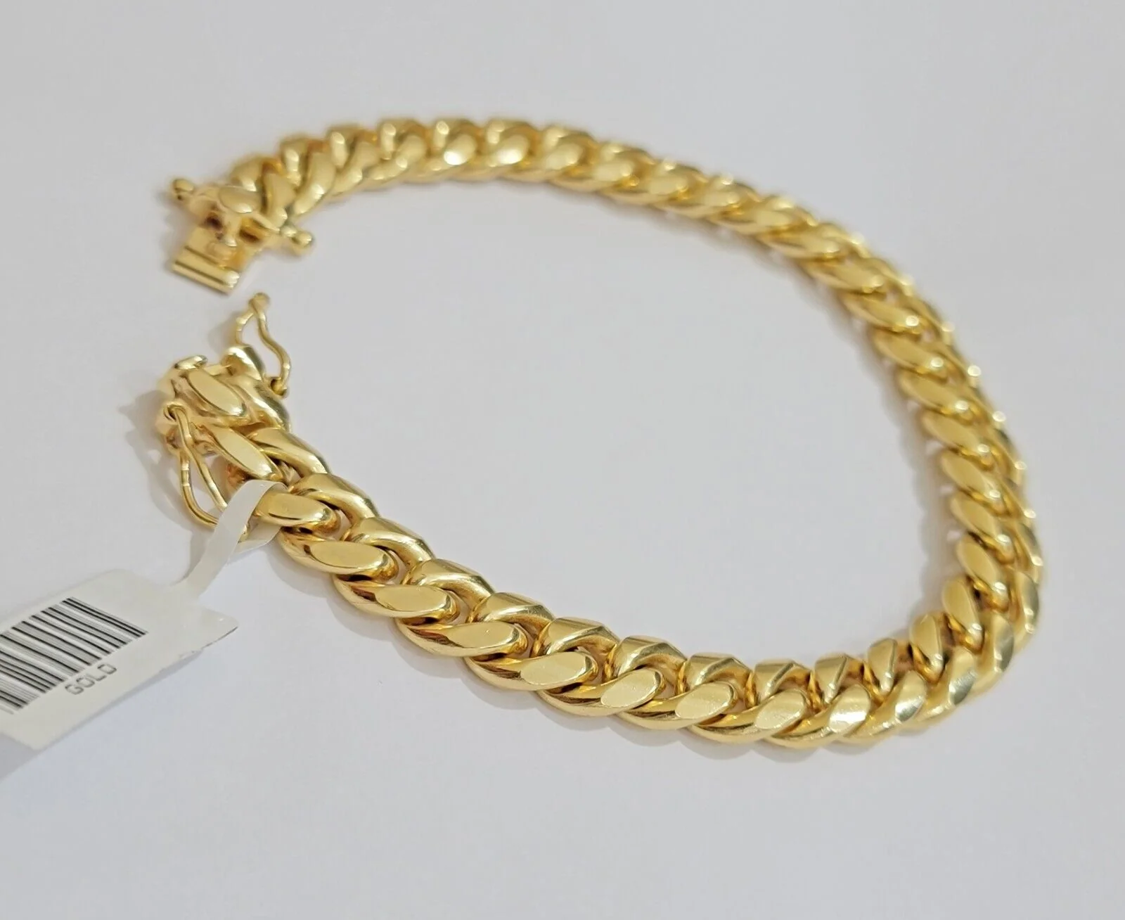 REAL 10k Gold Miami Cuban Bracelet 8" 8mm 10 kt Yellow Gold Strong SOLID Links - Image 4