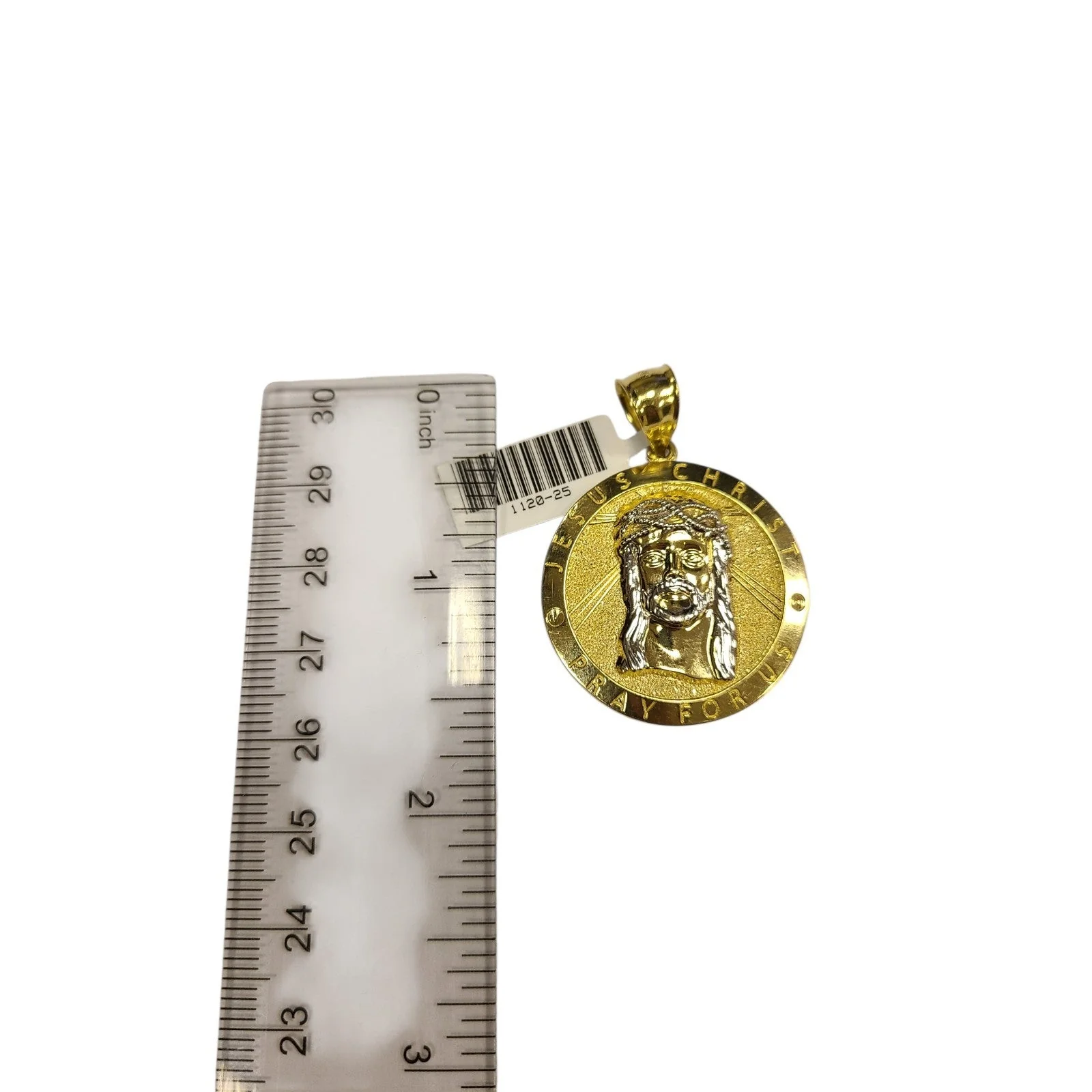 Real 10K Gold Miami Cuban Chain Jesus Christ 20"-28" 4mm Pendant Necklace SET - Image 6