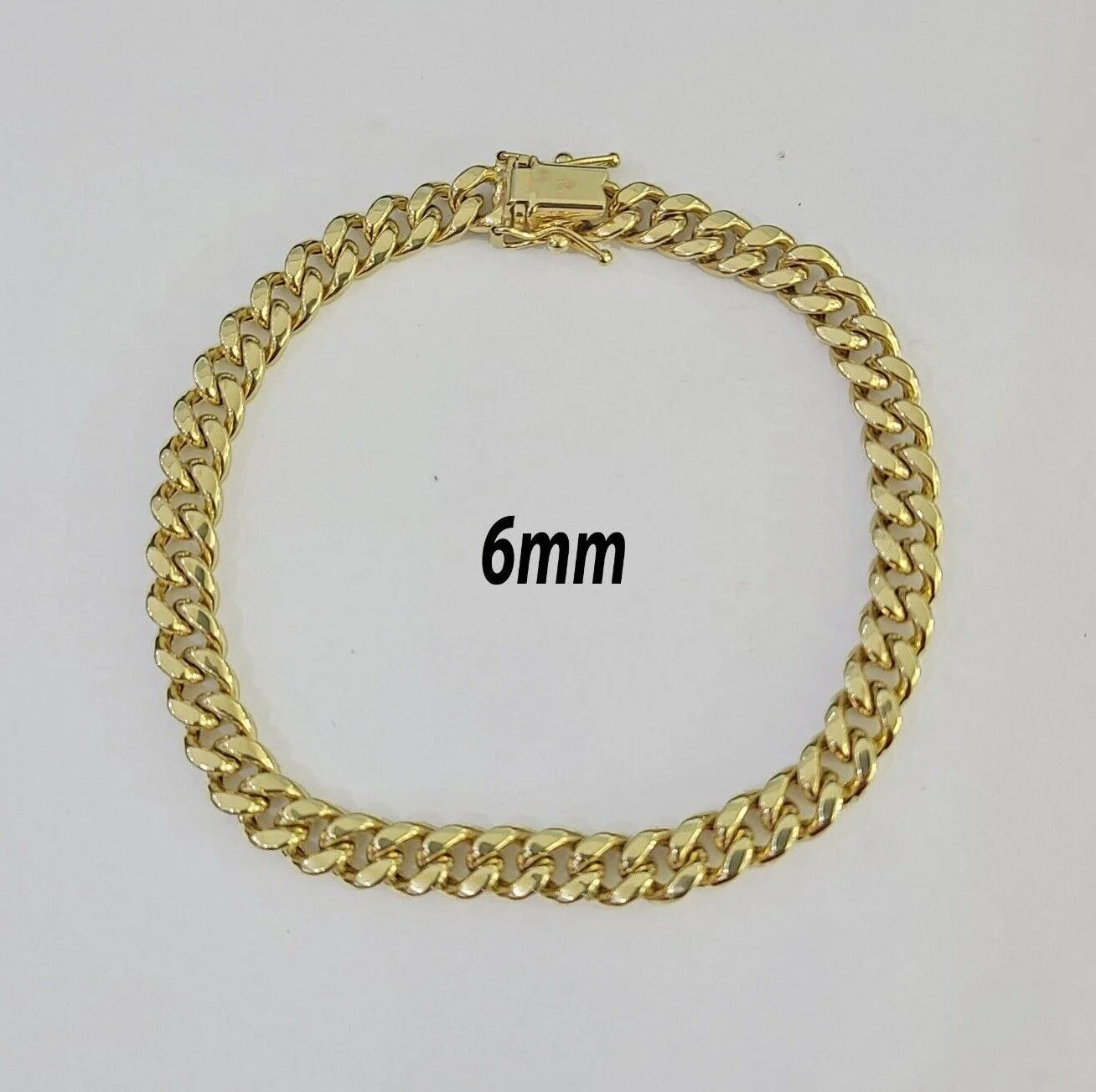 Real 10k Gold Miami Cuban link Bracelet 6mm-9mm 7"-9" 10kt Yellow Gold - Image 5