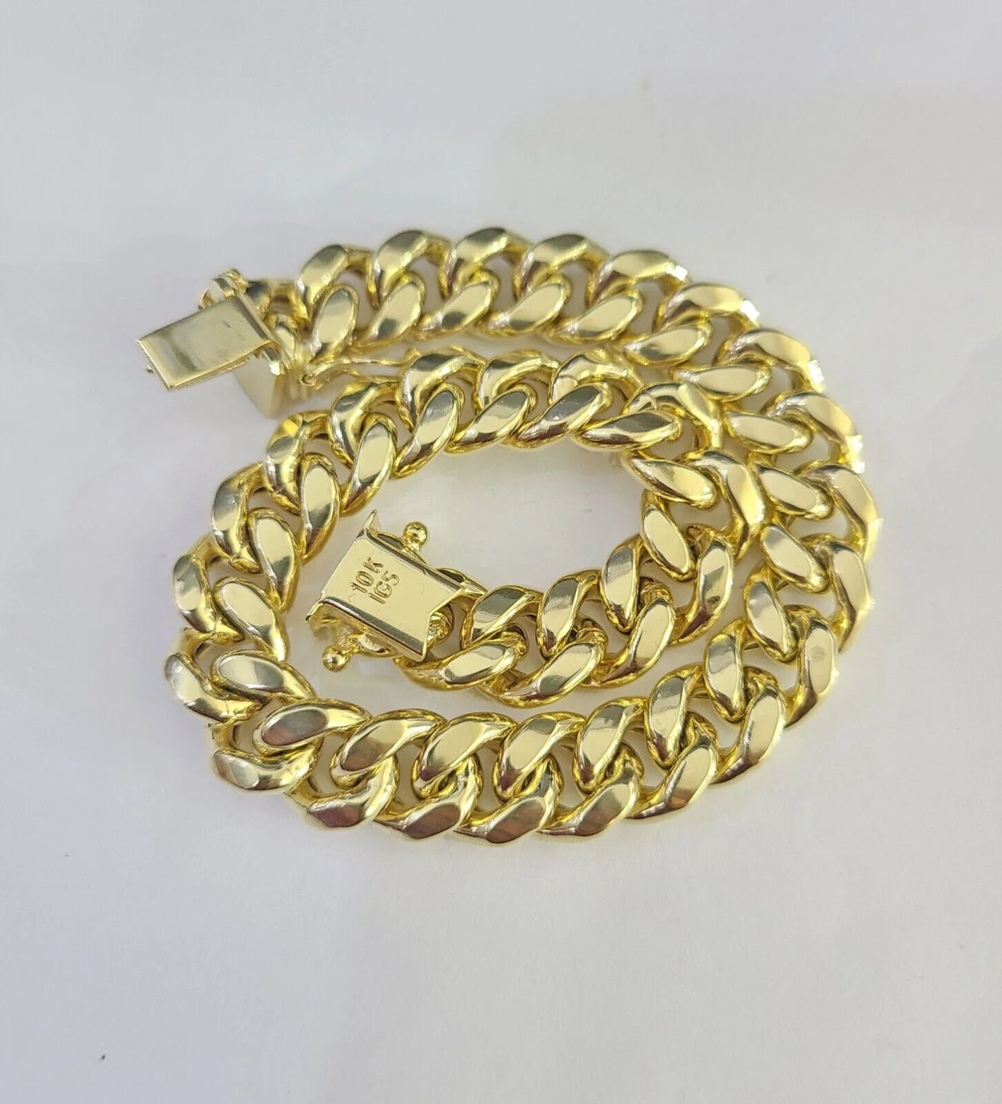 Real 10k Gold Miami Cuban link Bracelet 6mm-9mm 7"-9" 10kt Yellow Gold - Image 9