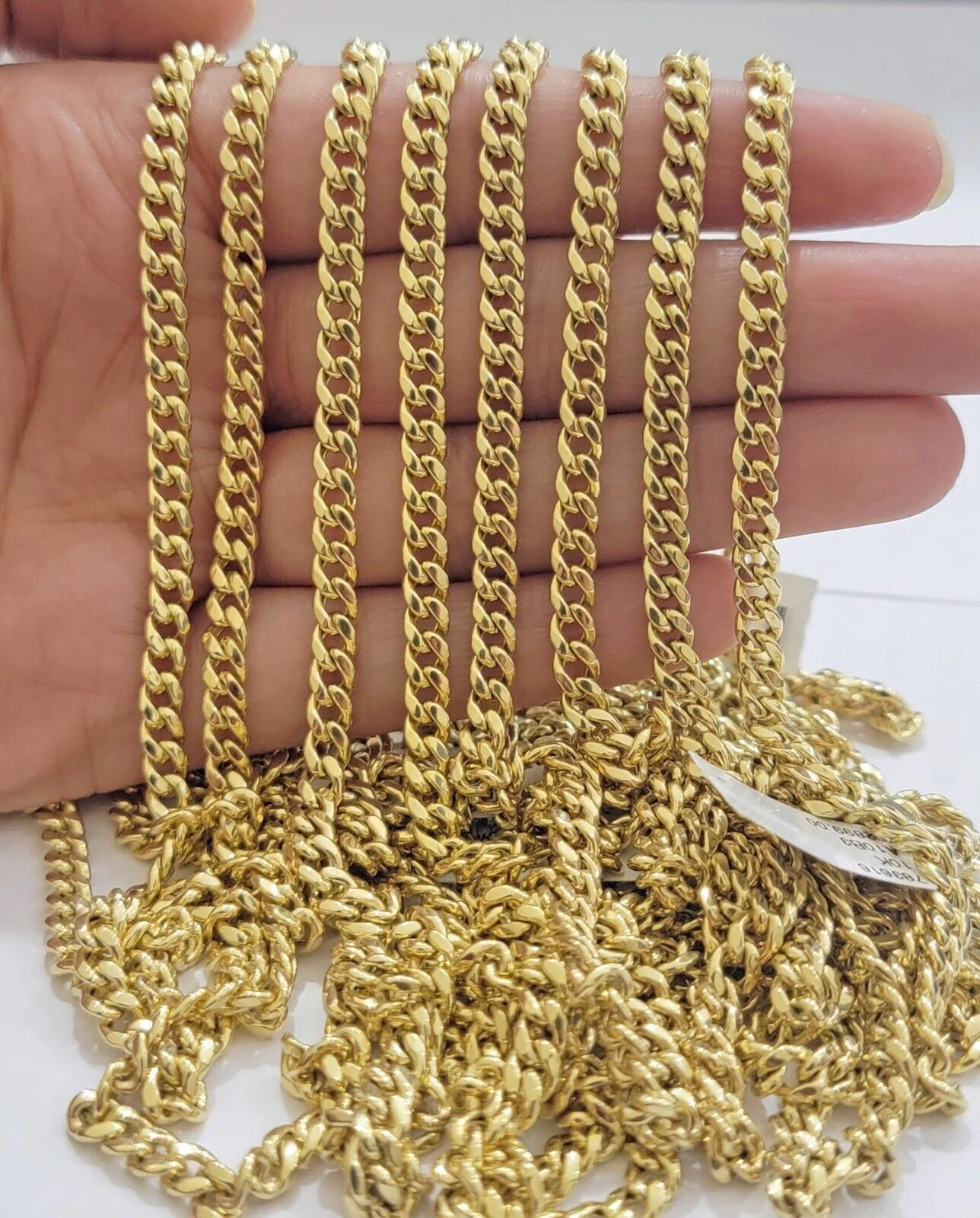 Real 10k Gold Miami Cuban Link chain Necklace 5mm 16"-28" 10kt Yellow Men Women - Image 11