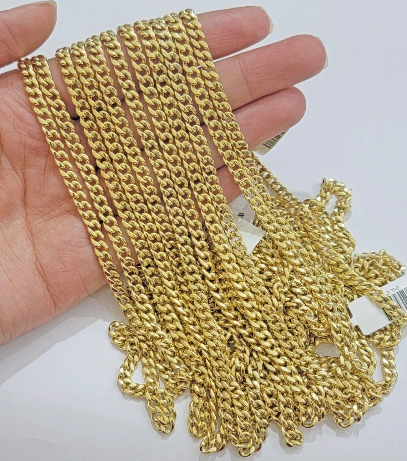 Real 10k Gold Miami Cuban Link chain Necklace 5mm 16"-28" 10kt Yellow Men Women - Image 6
