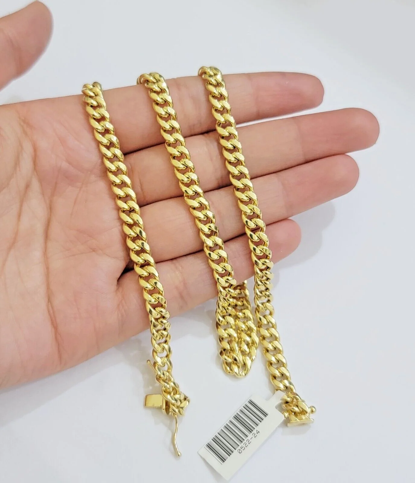 Real 10k Gold Necklace Miami Cuban Link 6mm Chain 20 - 30 Inch Men 10KT Box Lock - Image 7