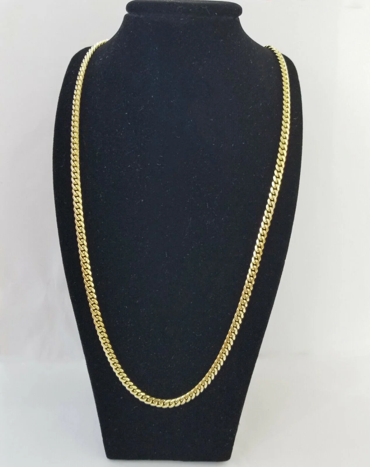 Real 10k Gold Rope Chain 26"Inch 10mm and nugget Cross Pendent 10kt yellow gold - Image 8