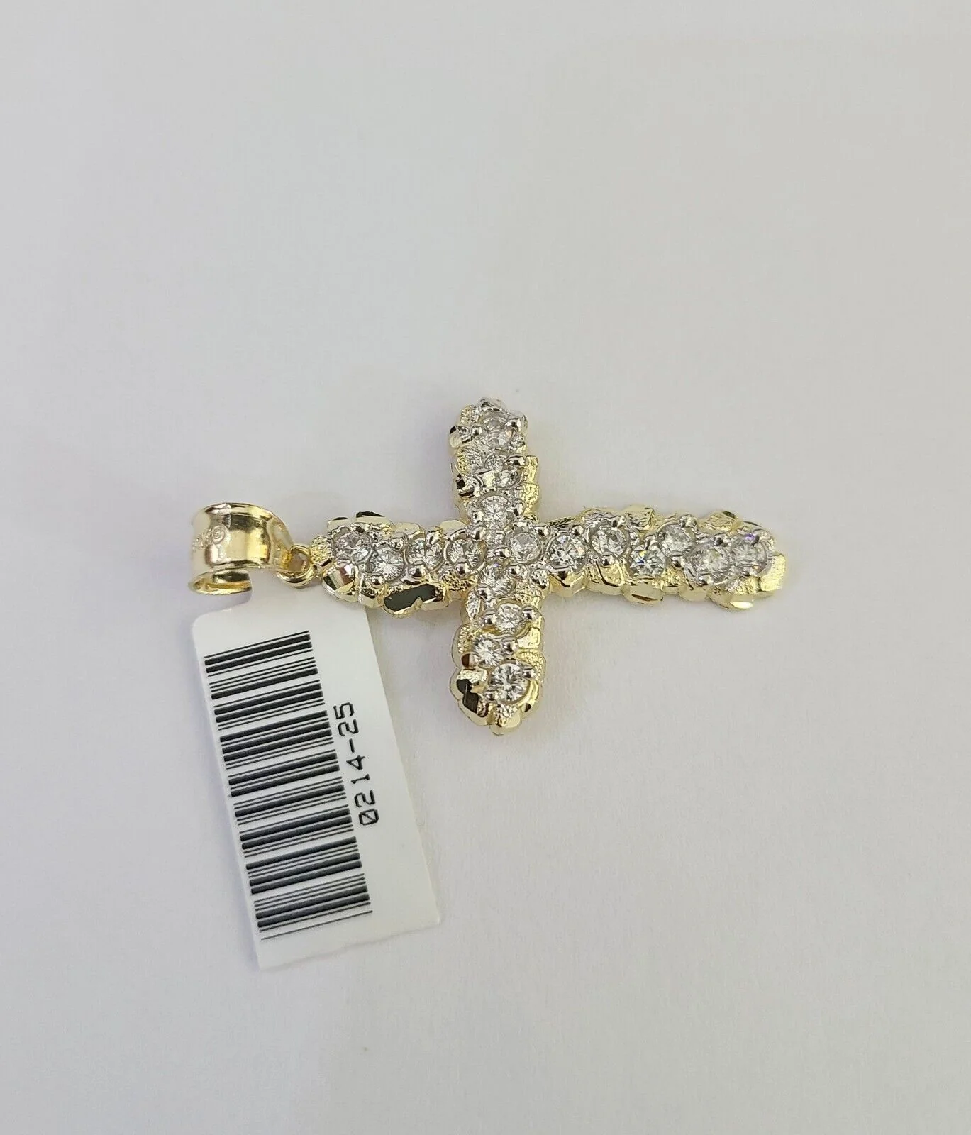 Real 10k Jesus Cross Charm Pendant Yellow Gold 1.5" inches Genuine Religious - Image 4