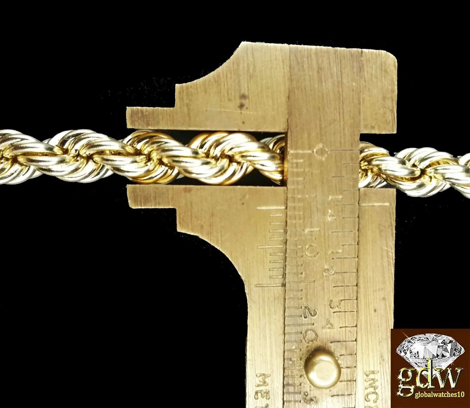 Real 10k Mens Yellow Gold Jesus Cross Charm/Pendant with 28 Inch long Rope Chain - Image 6