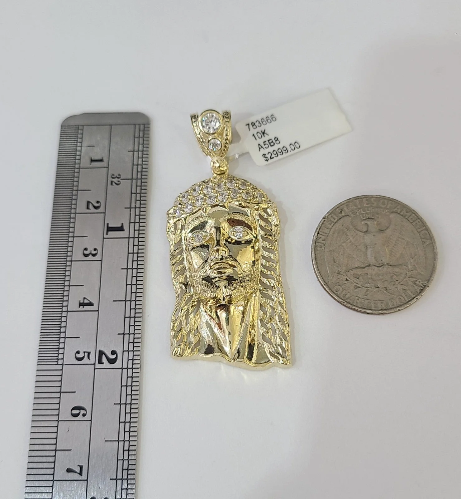Real 10k Milano Rope Chain Jesus Head Charm Necklace SET 5mm 18"-28" Pendant - Image 3