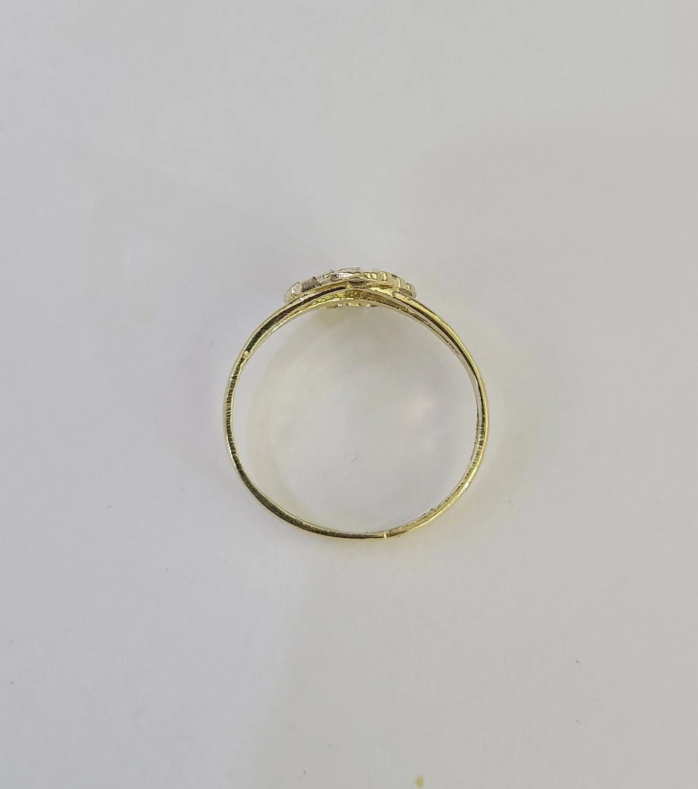 Real 10k Nugget Heart Ring Band Wedding Engagement Women Yellow Gold Ring Sizes 6,7,8,9,10,11 & 12 - Image 5
