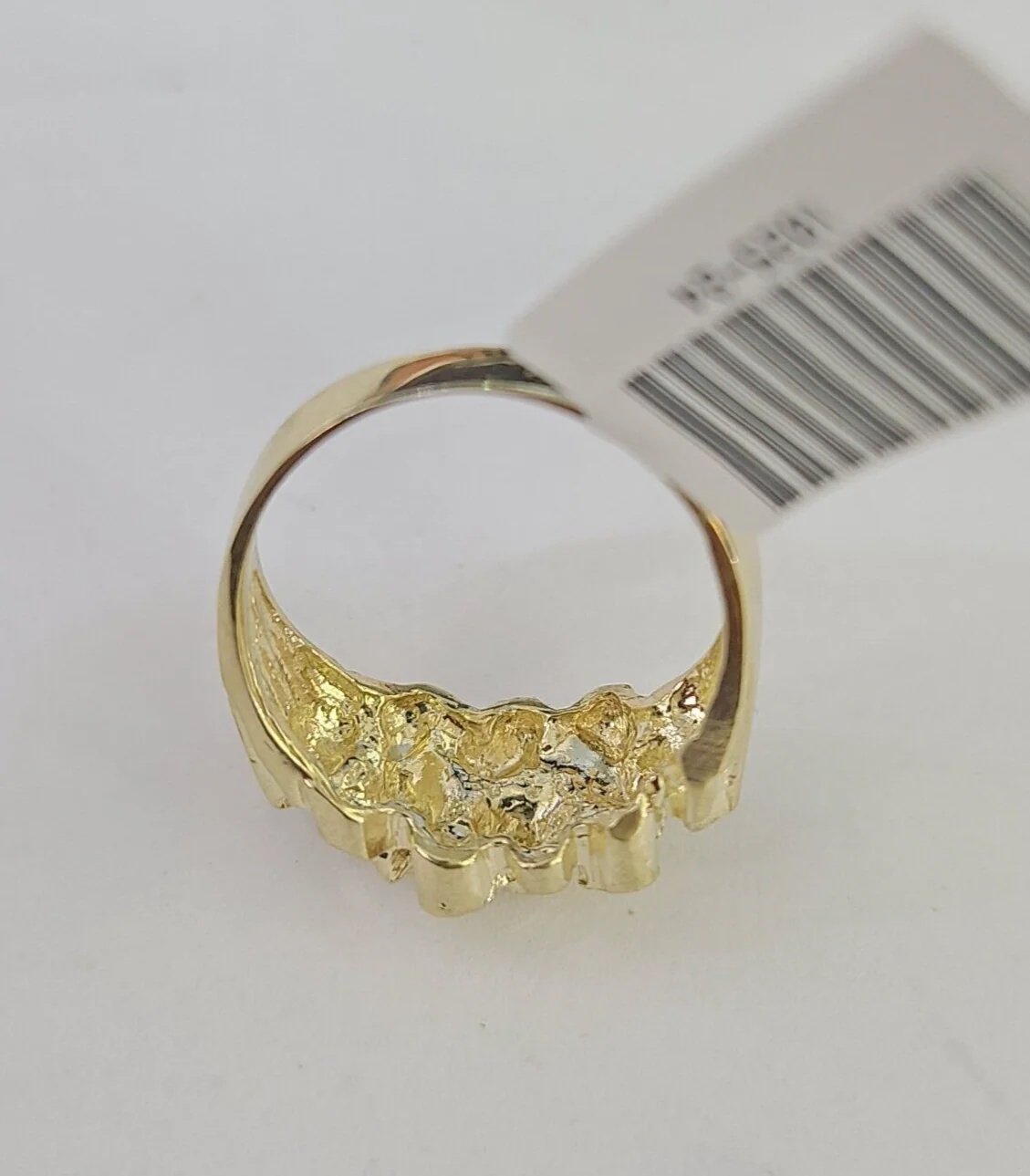 Real 10k Nugget Ring Yellow Gold Casual Ring 10kt Genuine All Sizes - Image 5