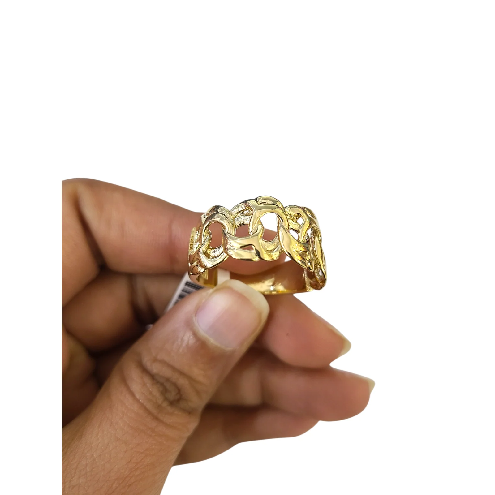 Real 10k Nugget Ring Yellow Gold Women 10Kt Genuine - Image 6