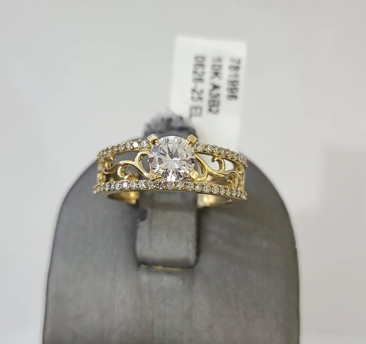 Real 10k Ring Engagement Yellow Gold Men Women Genuine Ring Sizes 6,7,8,9,10,11 & 12