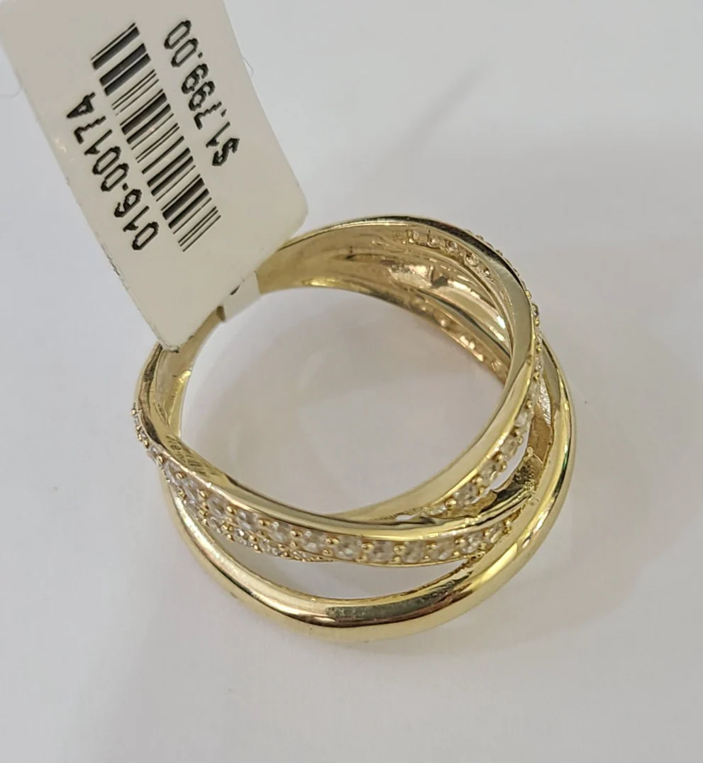 Real 10k Ring Engagement Yellow Gold Men Women Genuine Ring Sizes 6,7,8,9,10,11 & 12 - Image 8