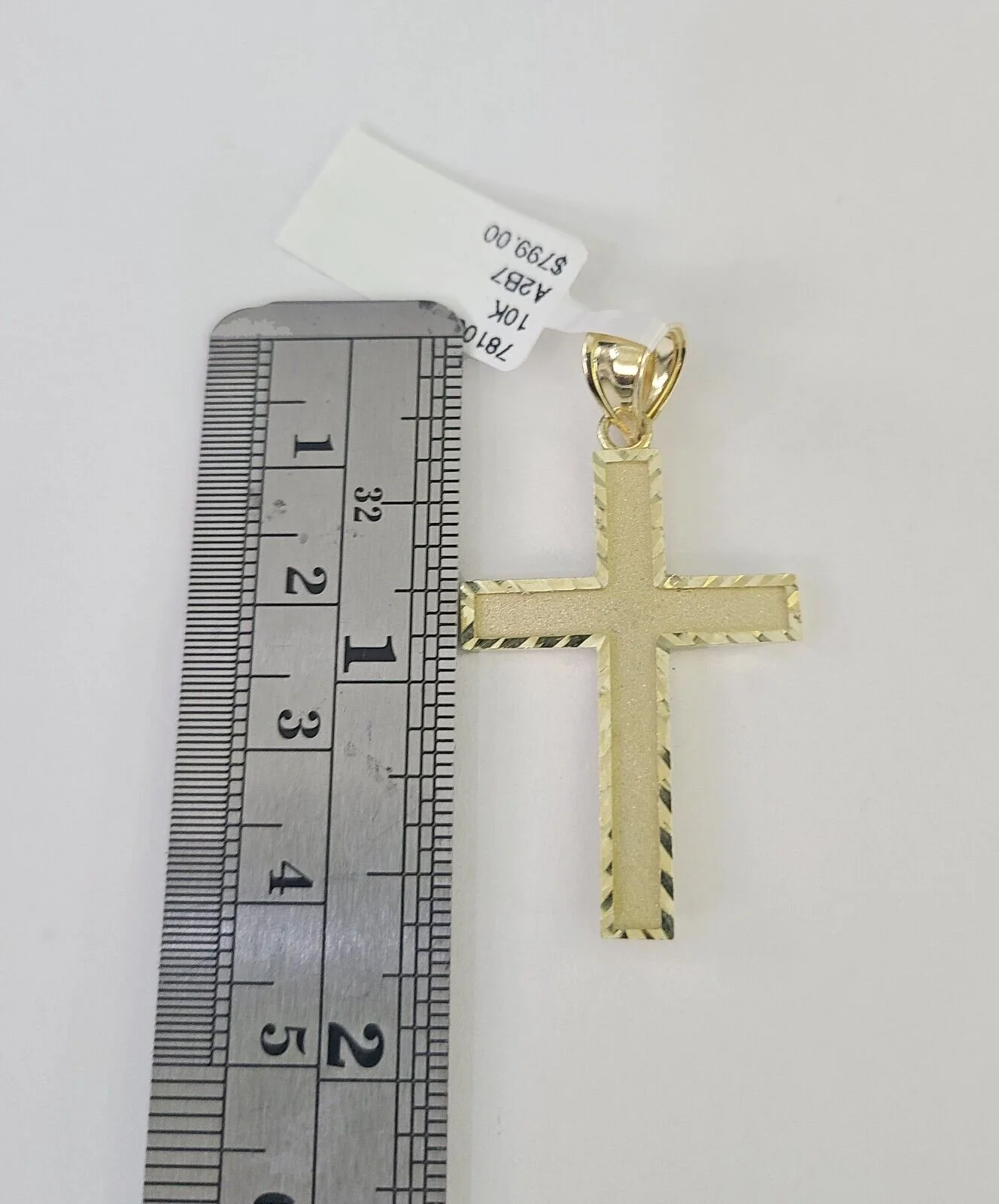 Real 10k Rope Chain Jesus Cross Charm Necklace Pendant Set 5mm 20"-30" Inch Gold - Image 4