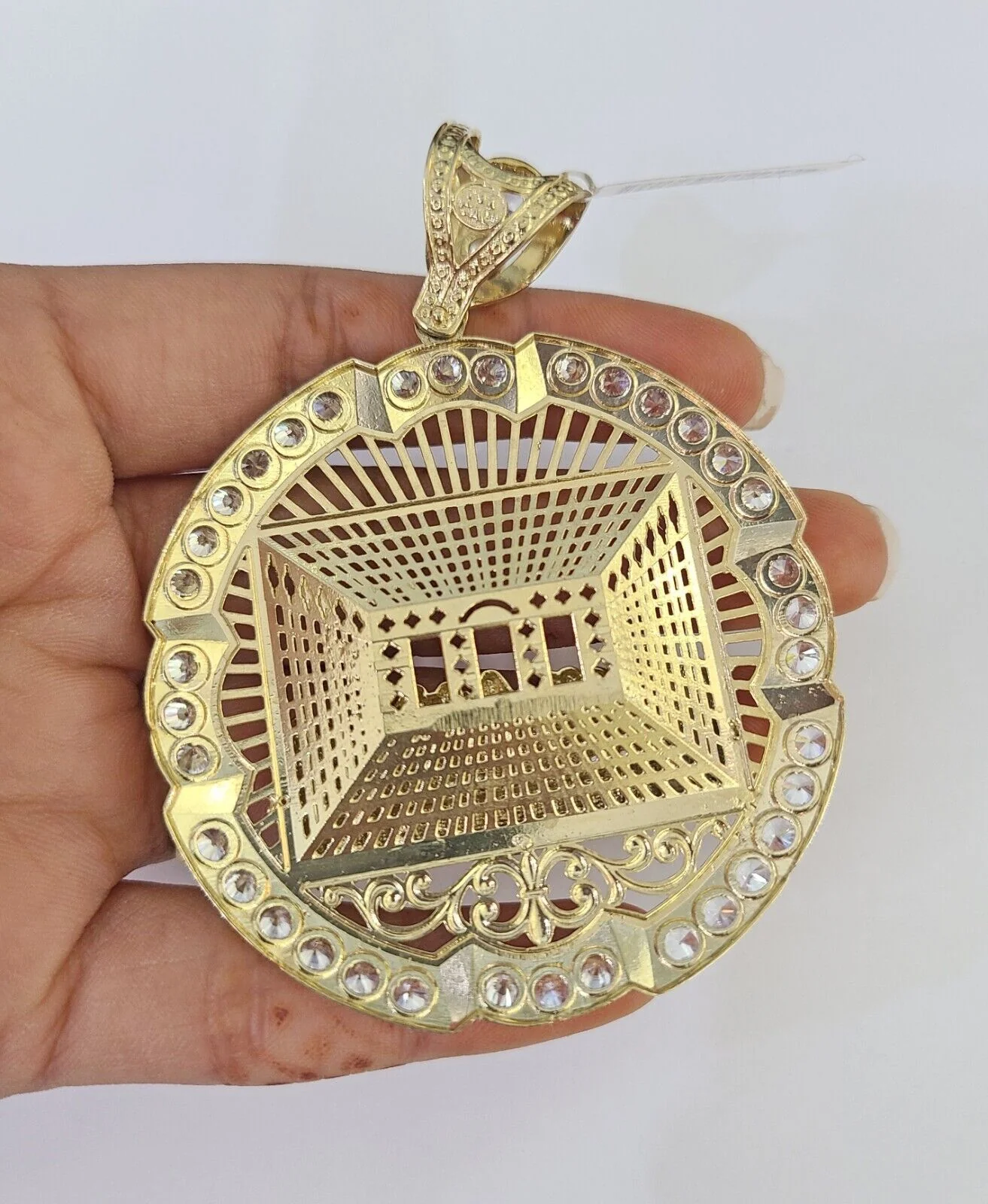 Real 10k Rope Chain Last Supper Charm Set 10mm 20"-30" Inch Necklace Yellow Gold - Image 7