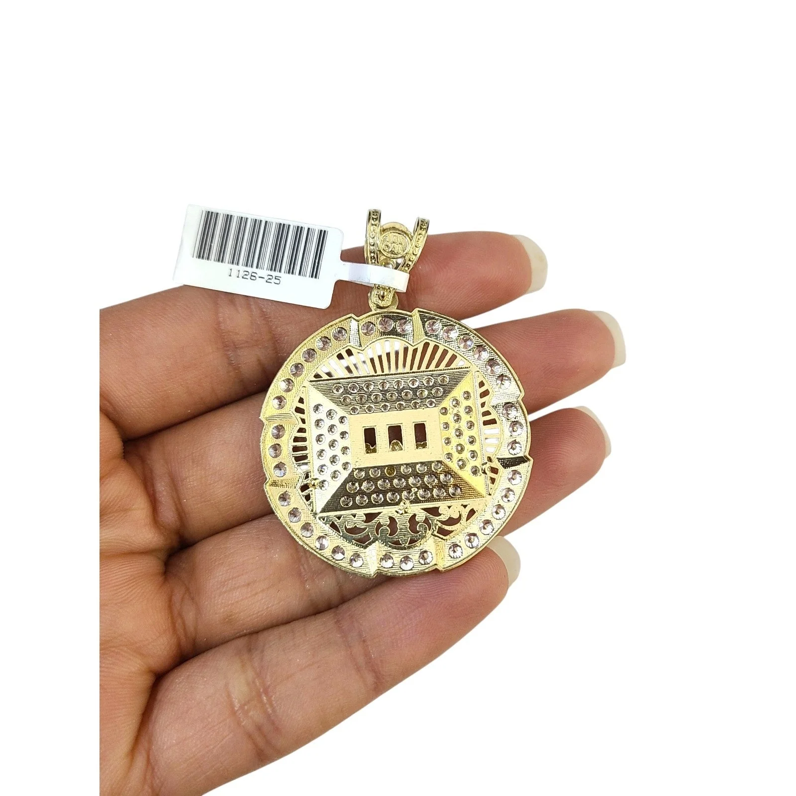 Real 10k Rope Chain Necklace Pendant Last Supper 7mm 20"-30" Set Gold Men - Image 8