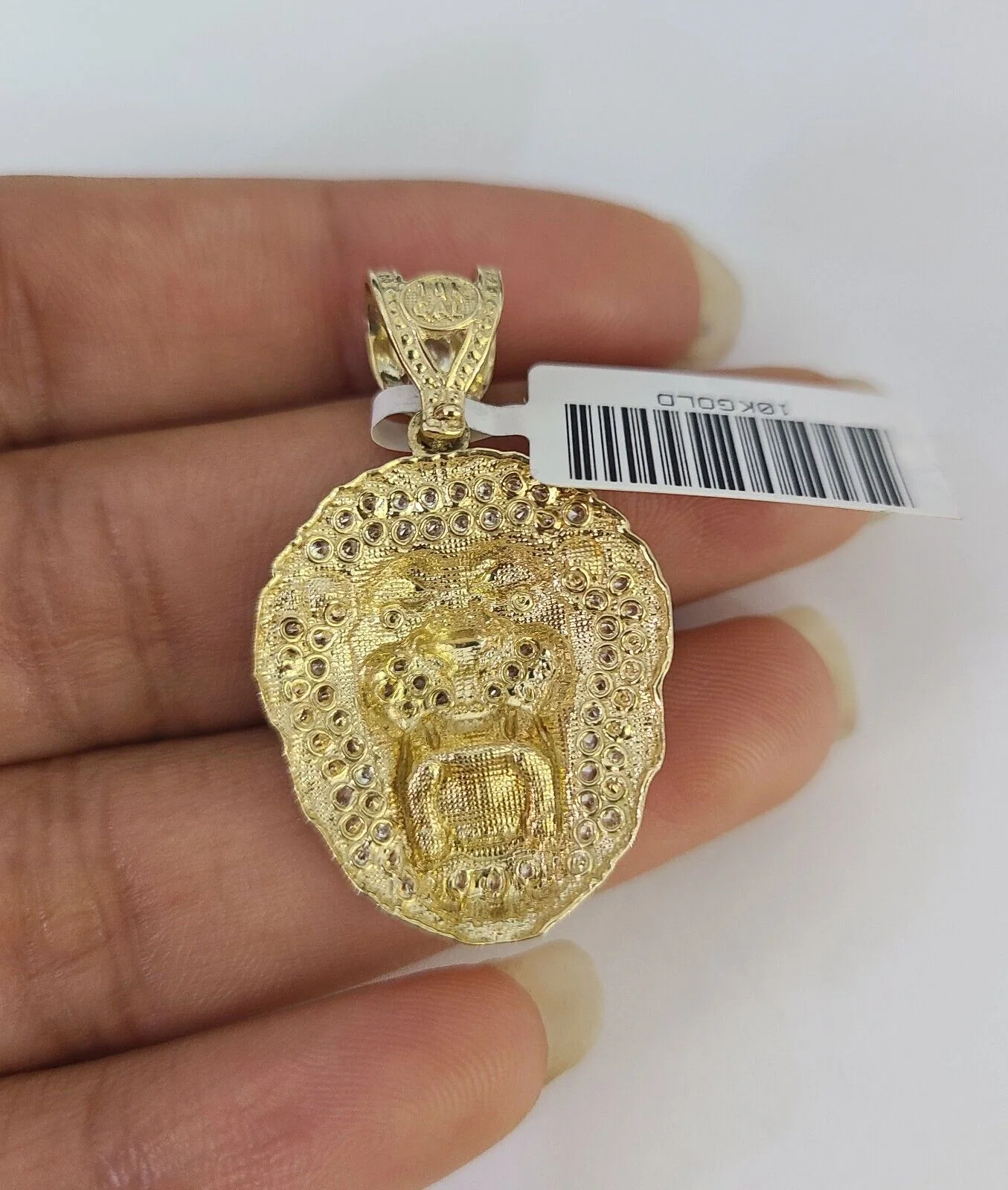 Real 10k Rope Chain RoaringLion Charm Necklace Pendant Set 5mm 20"-30" Inch Gold - Image 7