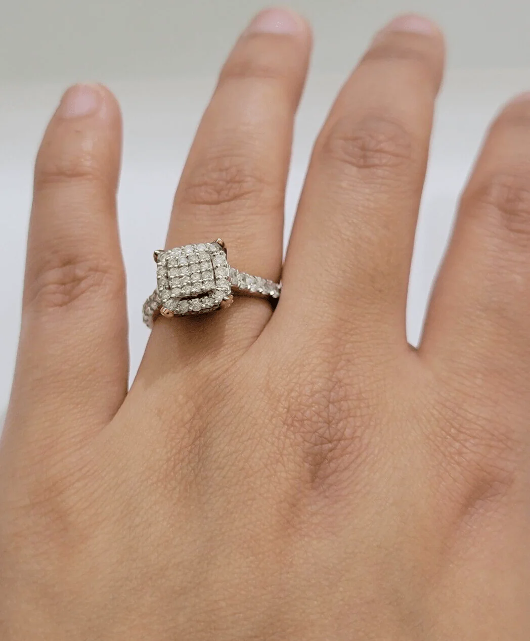 Real 10k Yellow Gold 1.35CT Diamond Ring Women Band Natural Genuine Wedding SALE - Image 4