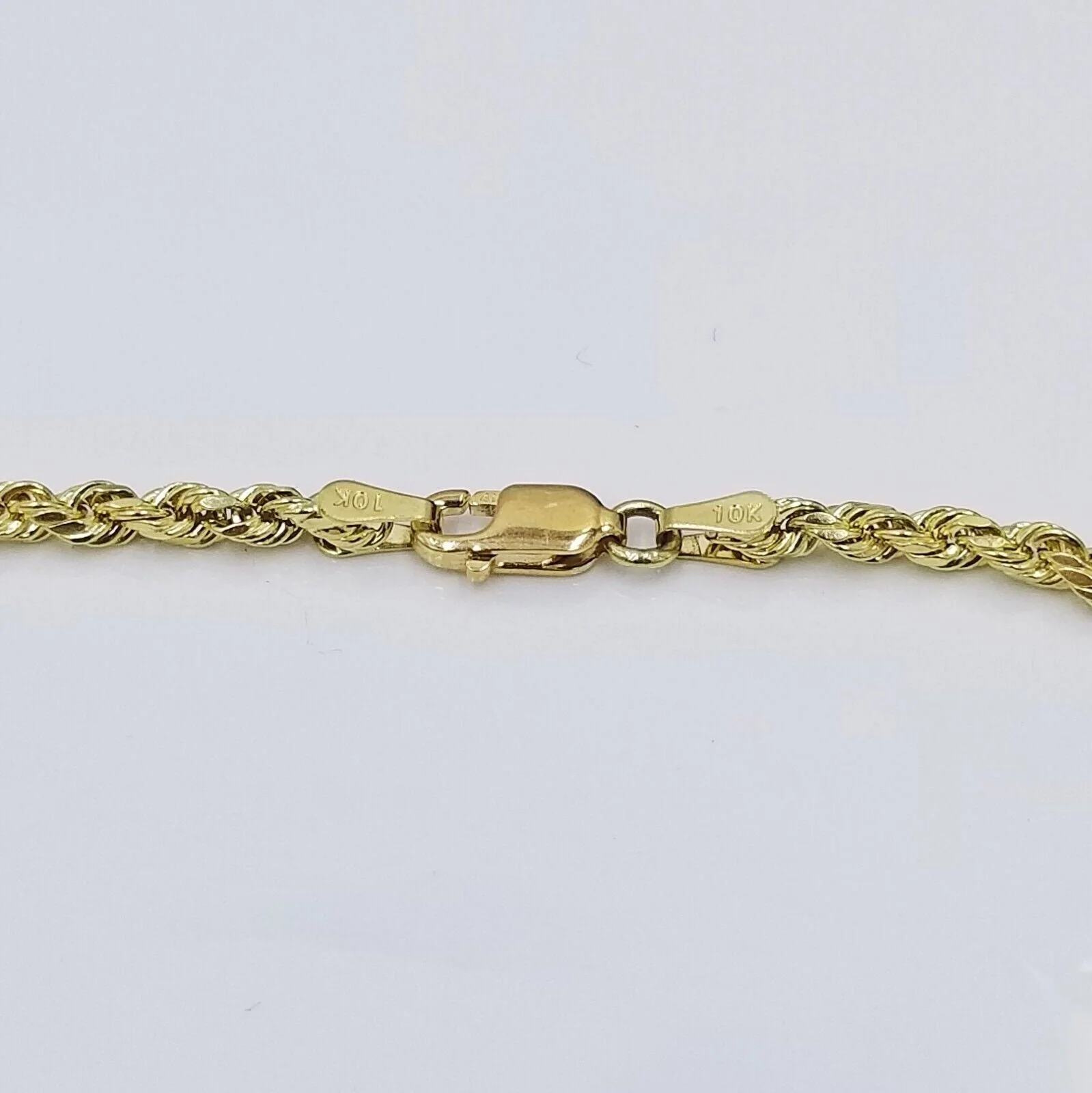 Real 10k Yellow Gold 3mm Rope Chain 18-28 inch Necklace And Jesus Head Pendant - Image 11