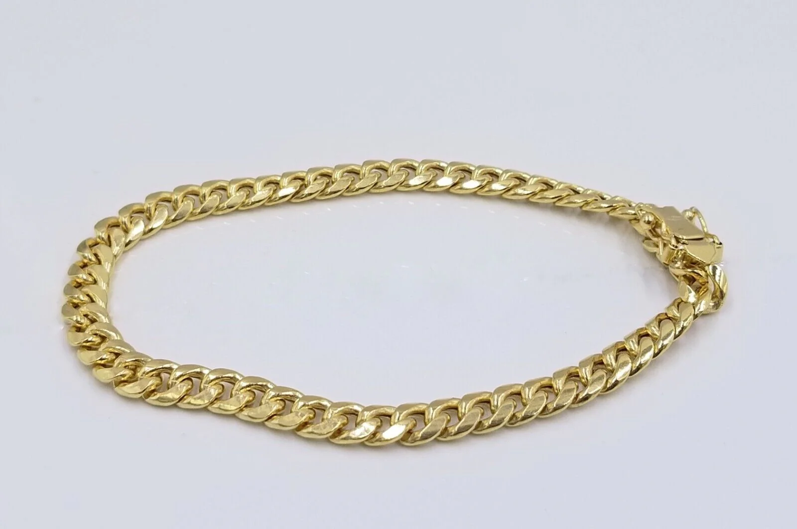 Real 10k Yellow Gold 6mm Miami Cuban Link Bracelet 8" inch Men and Women - Image 3