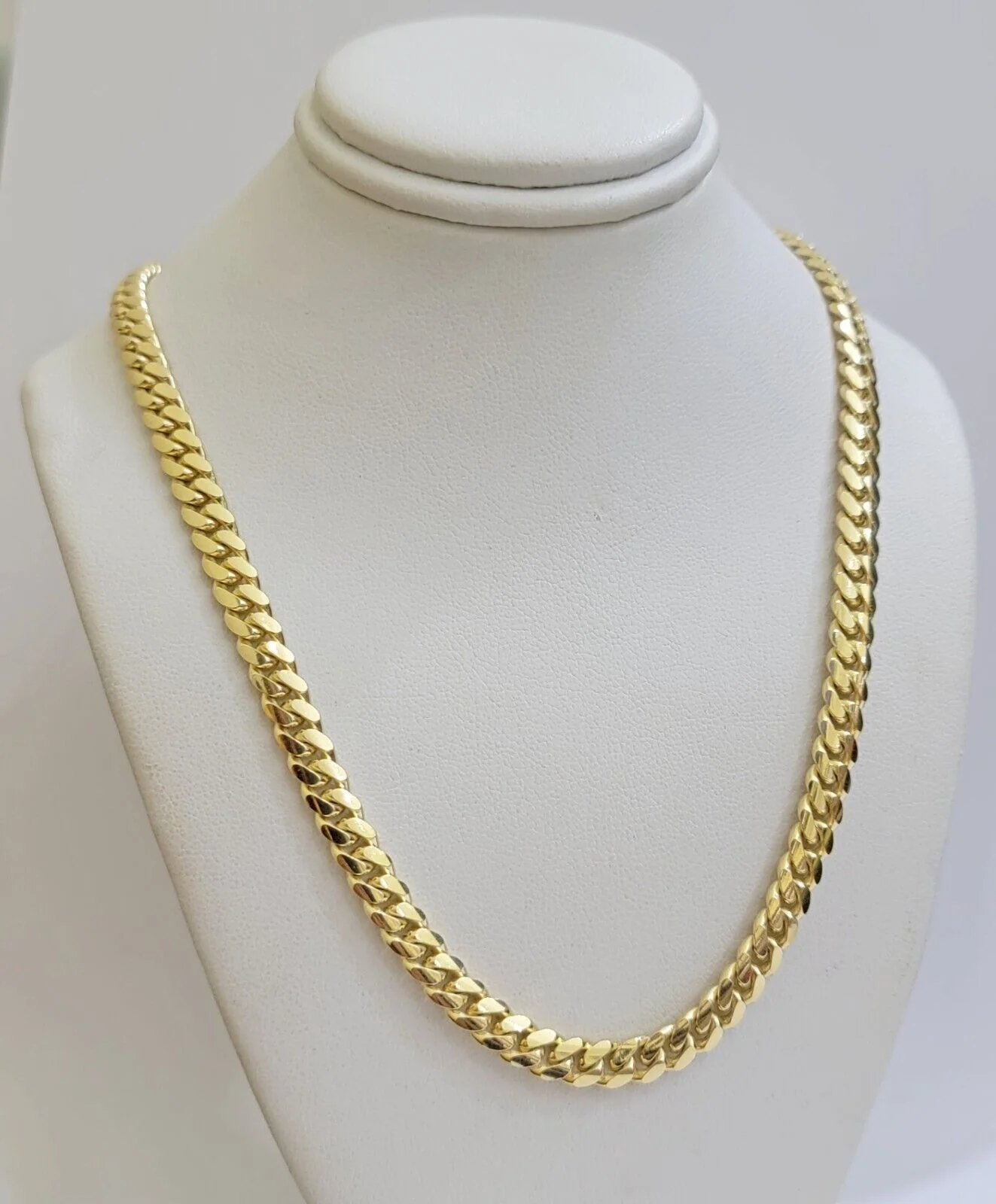 Real 10k Yellow Gold Chain 22 Inch 6mm Miami Cuban Link SOLID 10kt Strong Link - Image 5