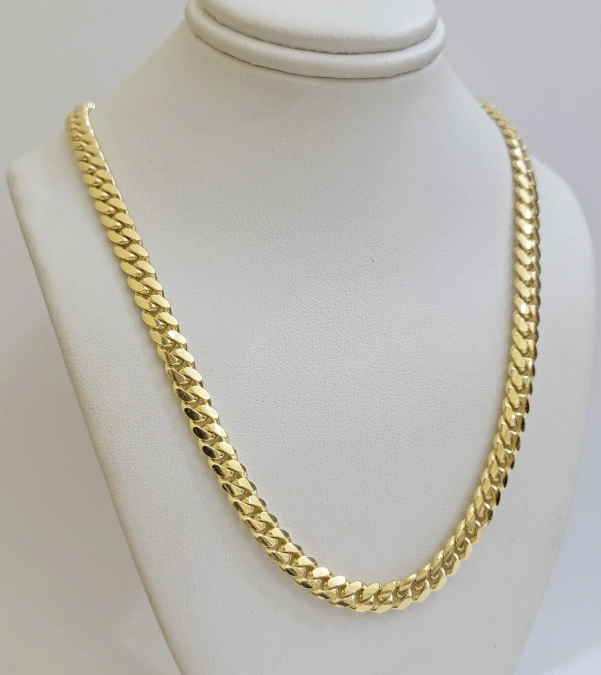 Real 10k Yellow Gold Chain 24 Inch 6mm Miami Cuban Link SOLID 10kt Strong Link - Image 2