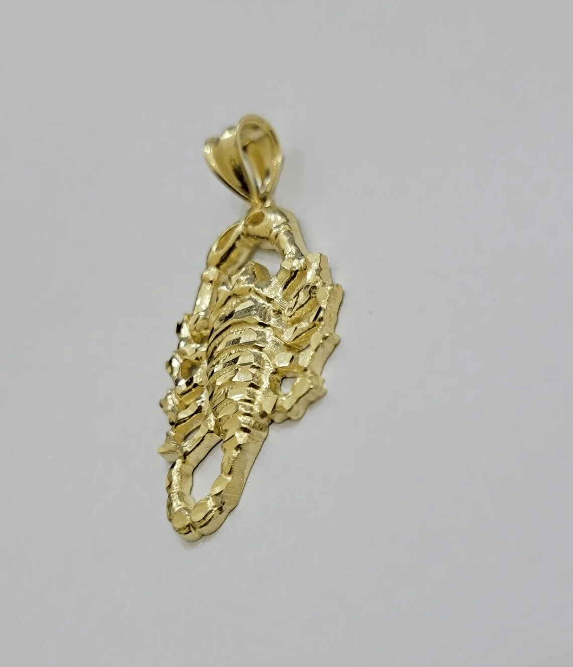Real 10k Yellow Gold Charm Pendant Scorpio Zodiac Sign 10kt Genuine Men Women - Image 6