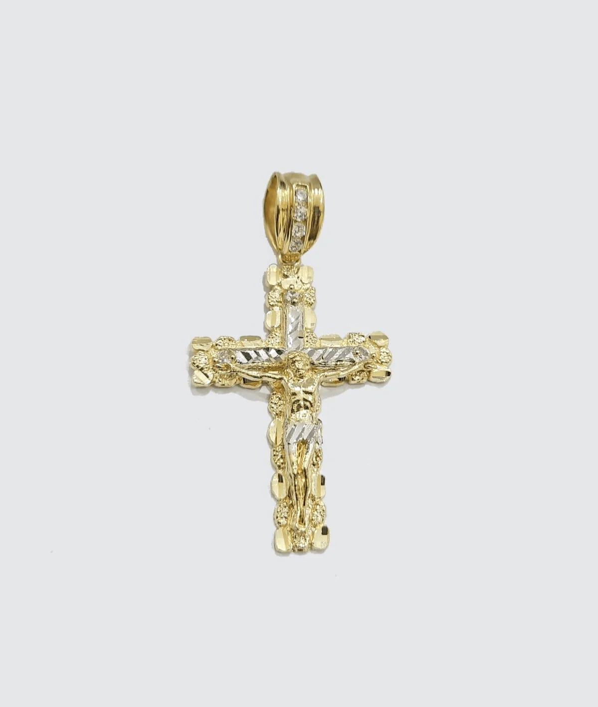 Real 10k Yellow Gold Cross Charm Rope Chain 4mm 30'' Necklace Pendant 10kt Jesus - Image 12
