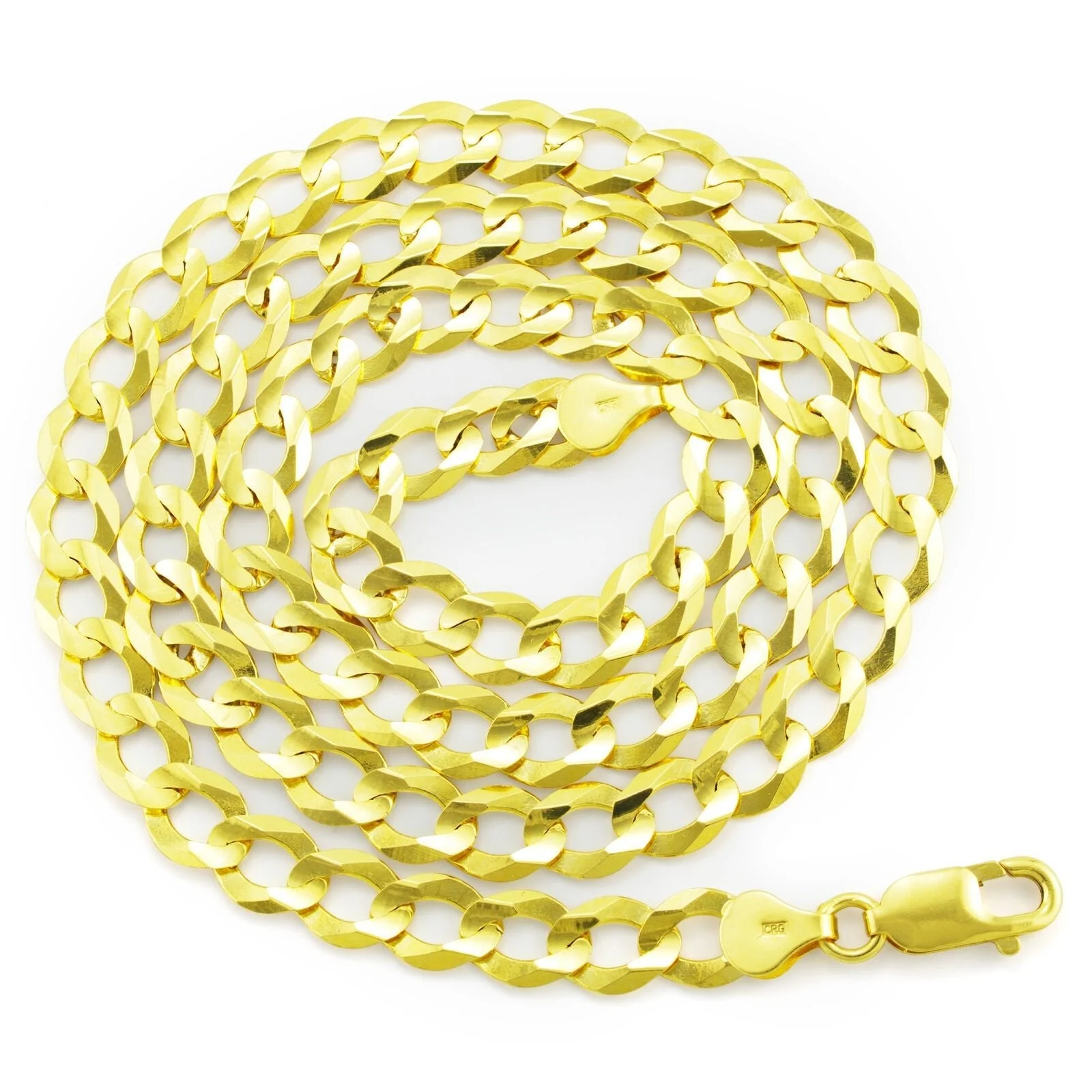 Real 10k Yellow Gold Cuban Curb Link Chain 8mm Necklace 22'' Lobster Lock 10kt - Image 8