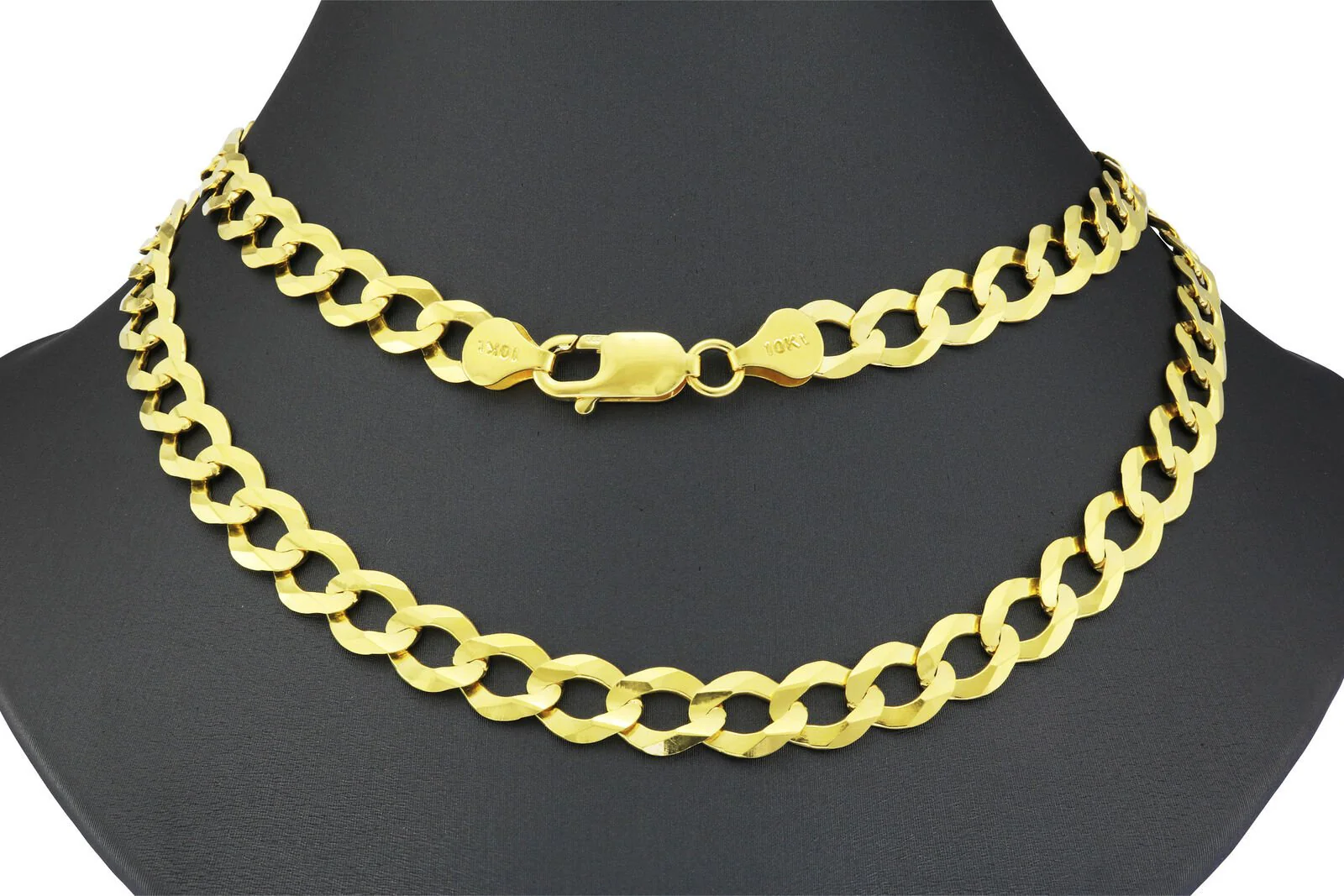 Real 10k Yellow Gold Cuban Curb Link Chain 8mm Necklace 26'' Lobster Lock 10kt - Image 11