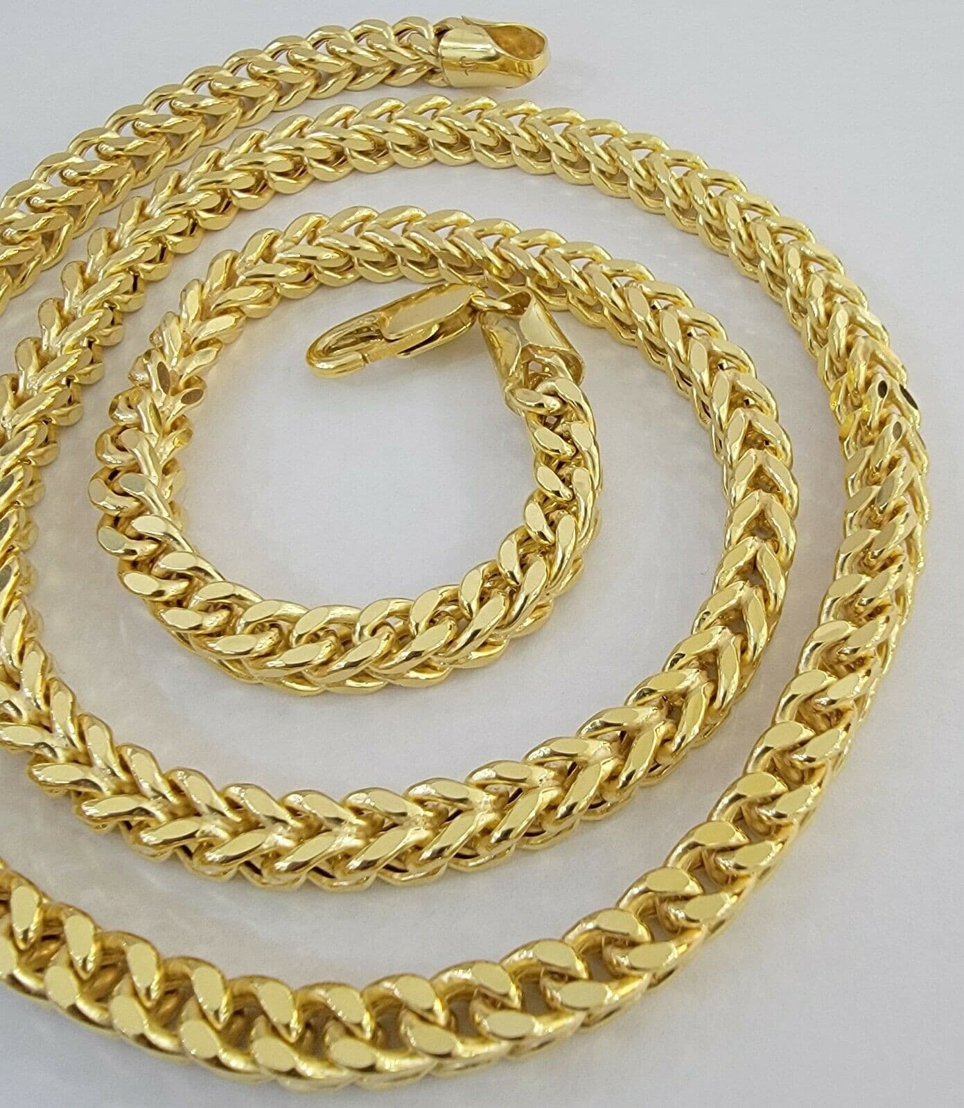 Real 10k Yellow Gold Franco Chain 26" Necklace 6mm Thick, 10kt Men's,  STRONG - Image 7