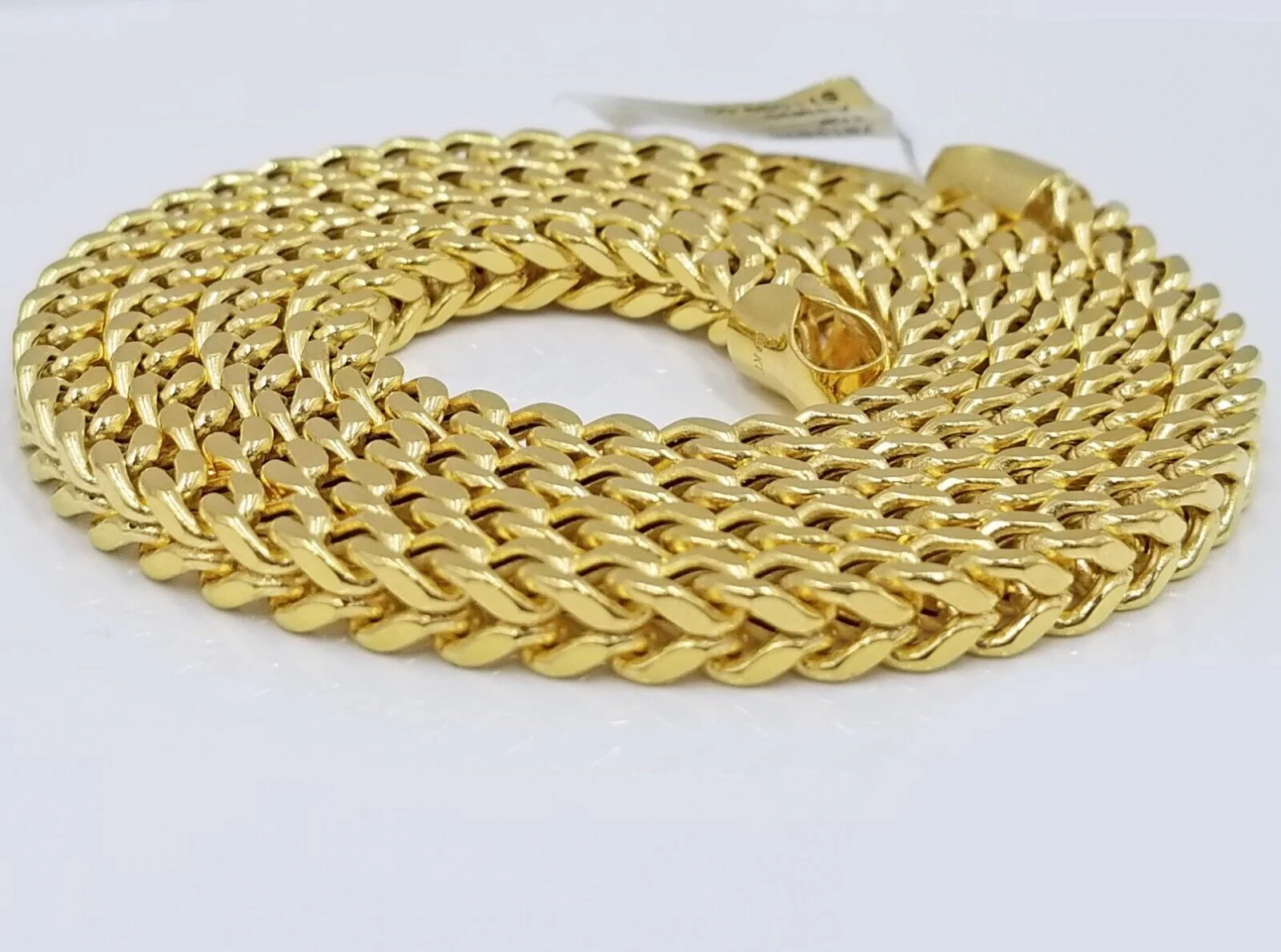 Real 10k Yellow Gold Franco Necklace 5mm 26" inch For Men's 10kt Chain - Image 2
