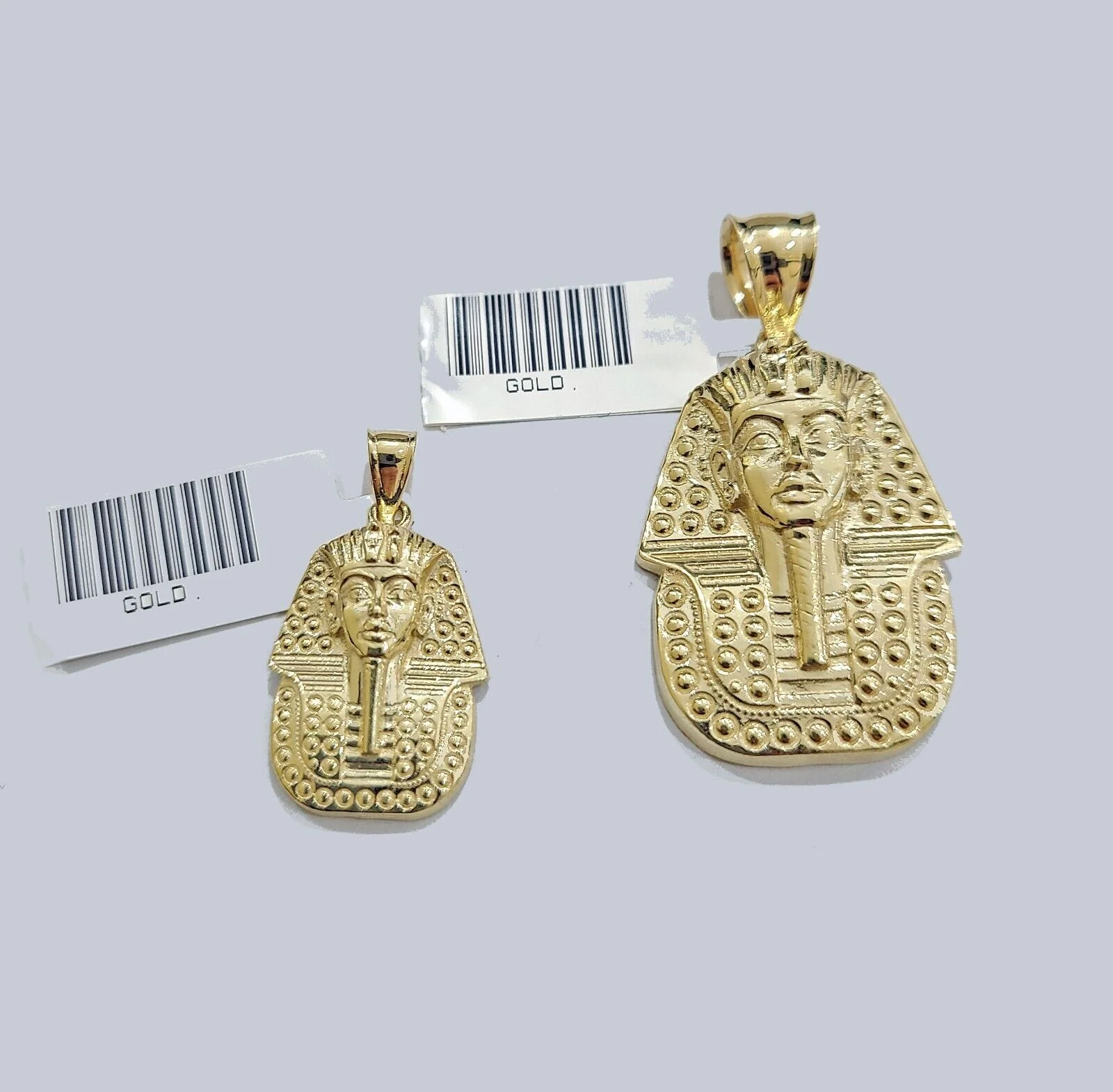 Real 10K Yellow Gold Head Charm for 1-1.5'' inches Gold Pendant - Image 4