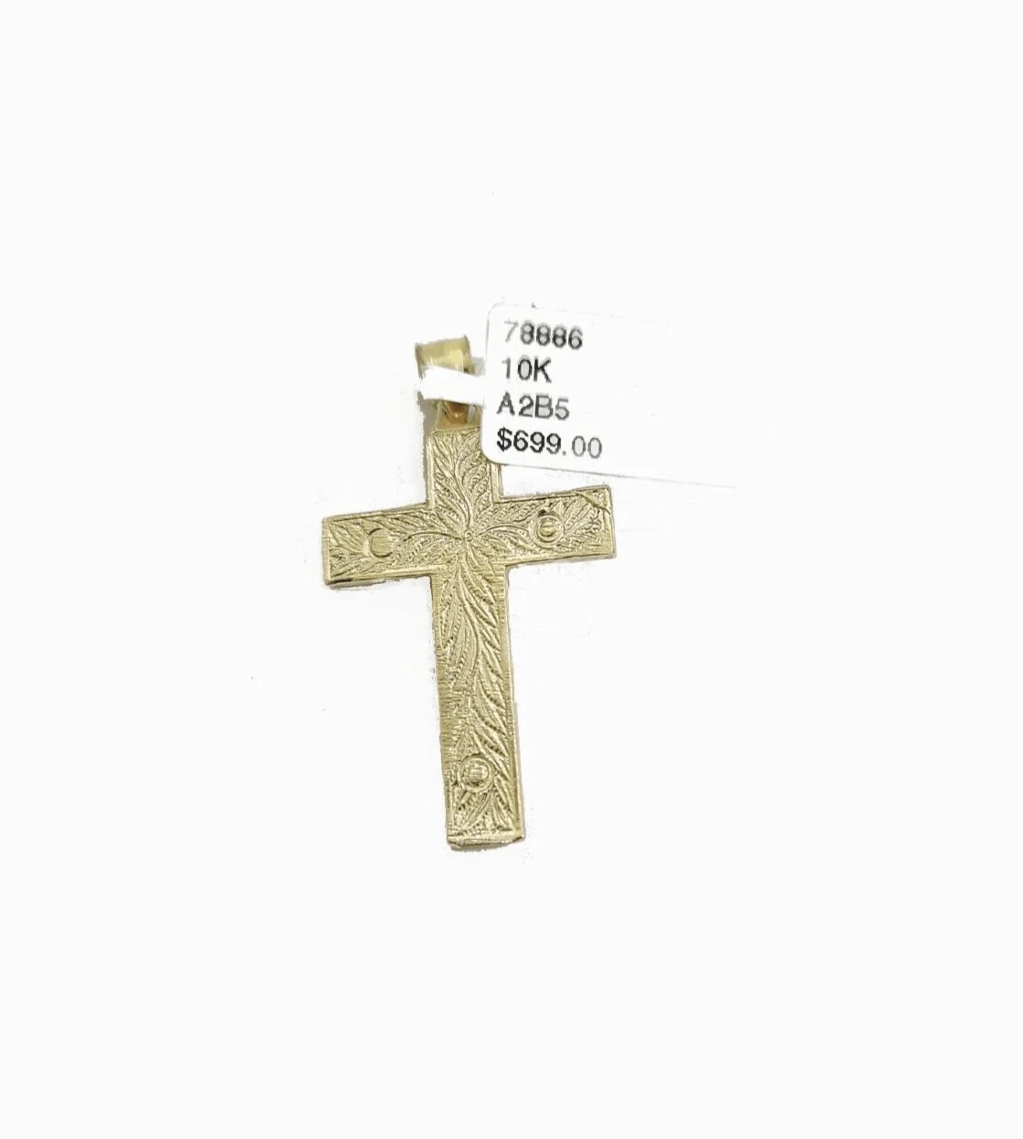 Real 10k Yellow Gold Jesus Cross Charm Rope Chain Necklace 3mm 28'' Pendant 10kt - Image 10