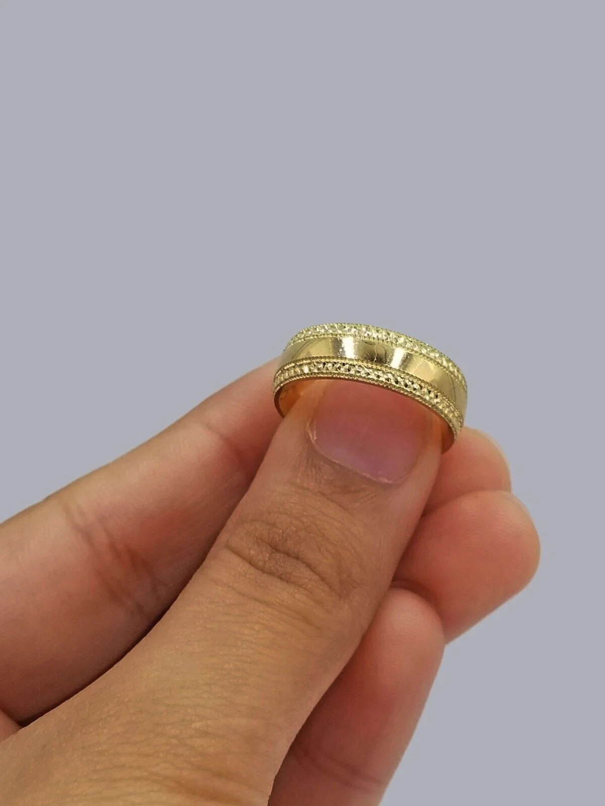 Real 10k Yellow Gold Ladies Ring Band Wedding Band For women 10kt gold Ring Sizes 6,7,8,9,10,11 & 12 - Image 5