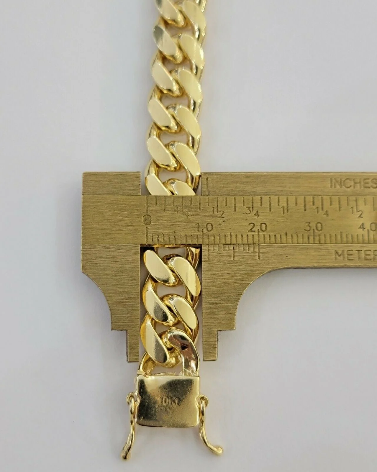 Real 10K Yellow Gold Miami Cuban Link Bracelet 11mm "9, Men's 10kt Strong SOLID - Image 5