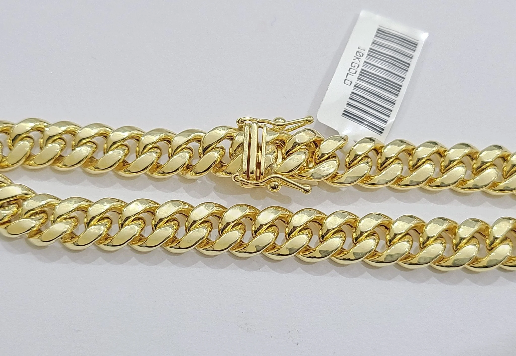 Real 10k Yellow Gold Miami Cuban Link Bracelet 9.5" inch 8mm 10kt Box Lock Men - Image 2