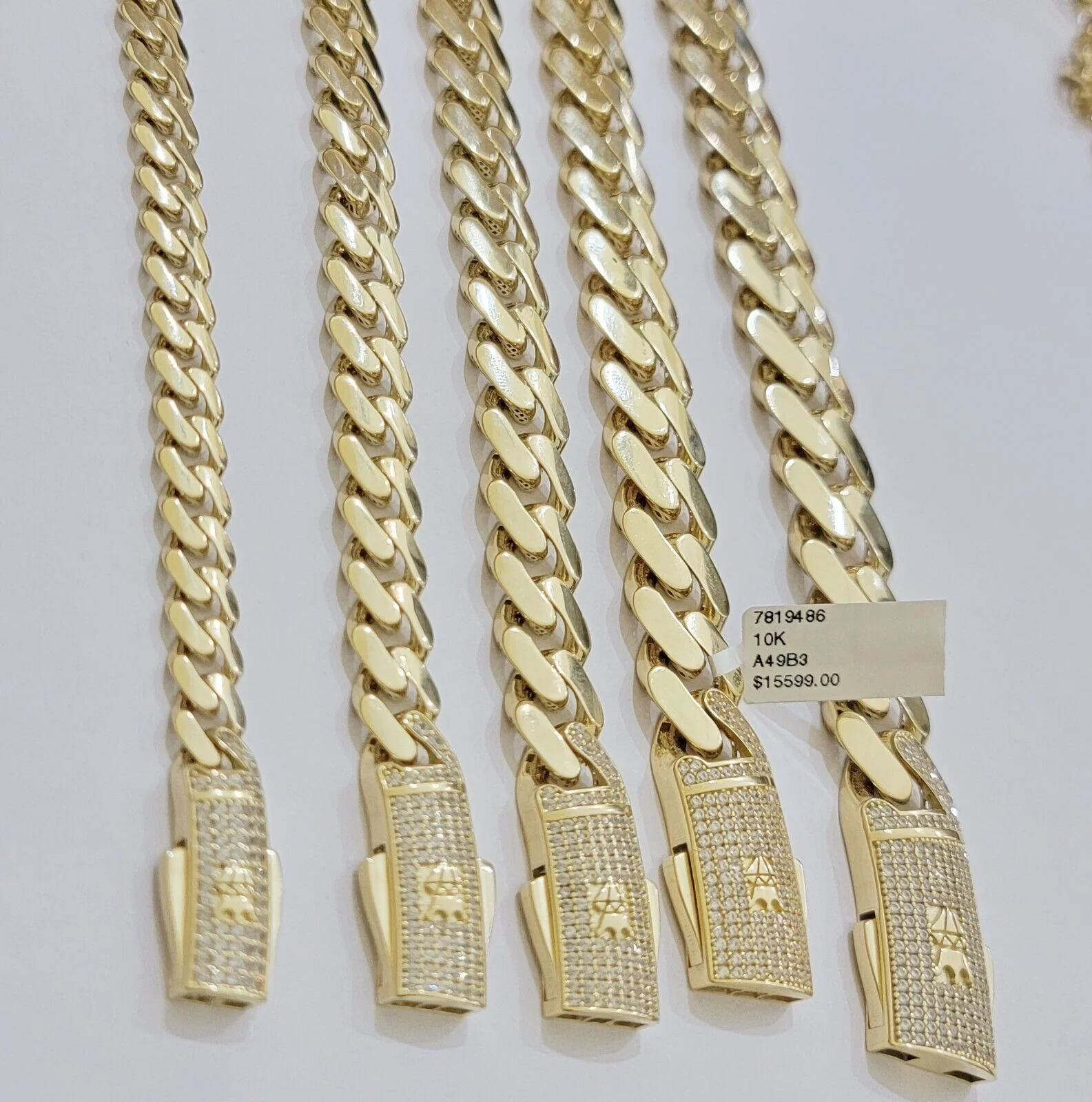 Real 10k Yellow Gold Necklace Link Chain Royal Cuban 7mm- 15mm 20 22 24 26 Inch - Image 6