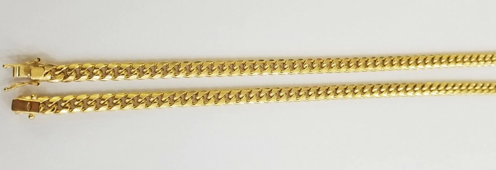Real 10k Yellow Gold necklace Miami Cuban Link Chain 6mm Mens 10kt 24" Box Lock - Image 7