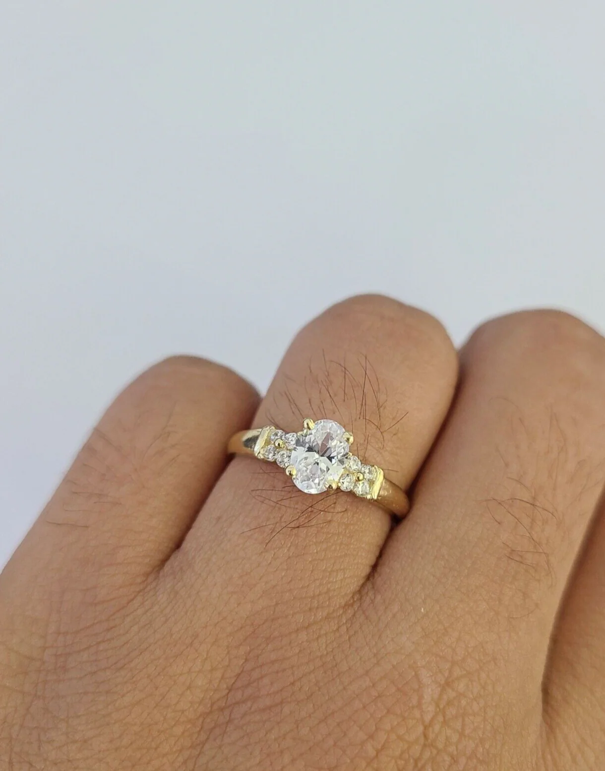 Real 10k Yellow Gold Ring Wedding Engagement Casual 10Kt Genuine Ring Sizes 6,7,8,9,10,11 & 12 - Image 4