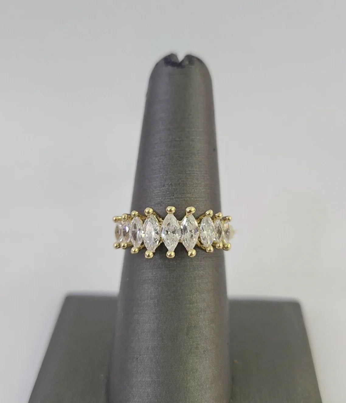 Real 10k Yellow Gold Ring Wedding Engagement Casual 10Kt Genuine Ring Sizes 6,7,8,9,10,11 & 12 - Image 7