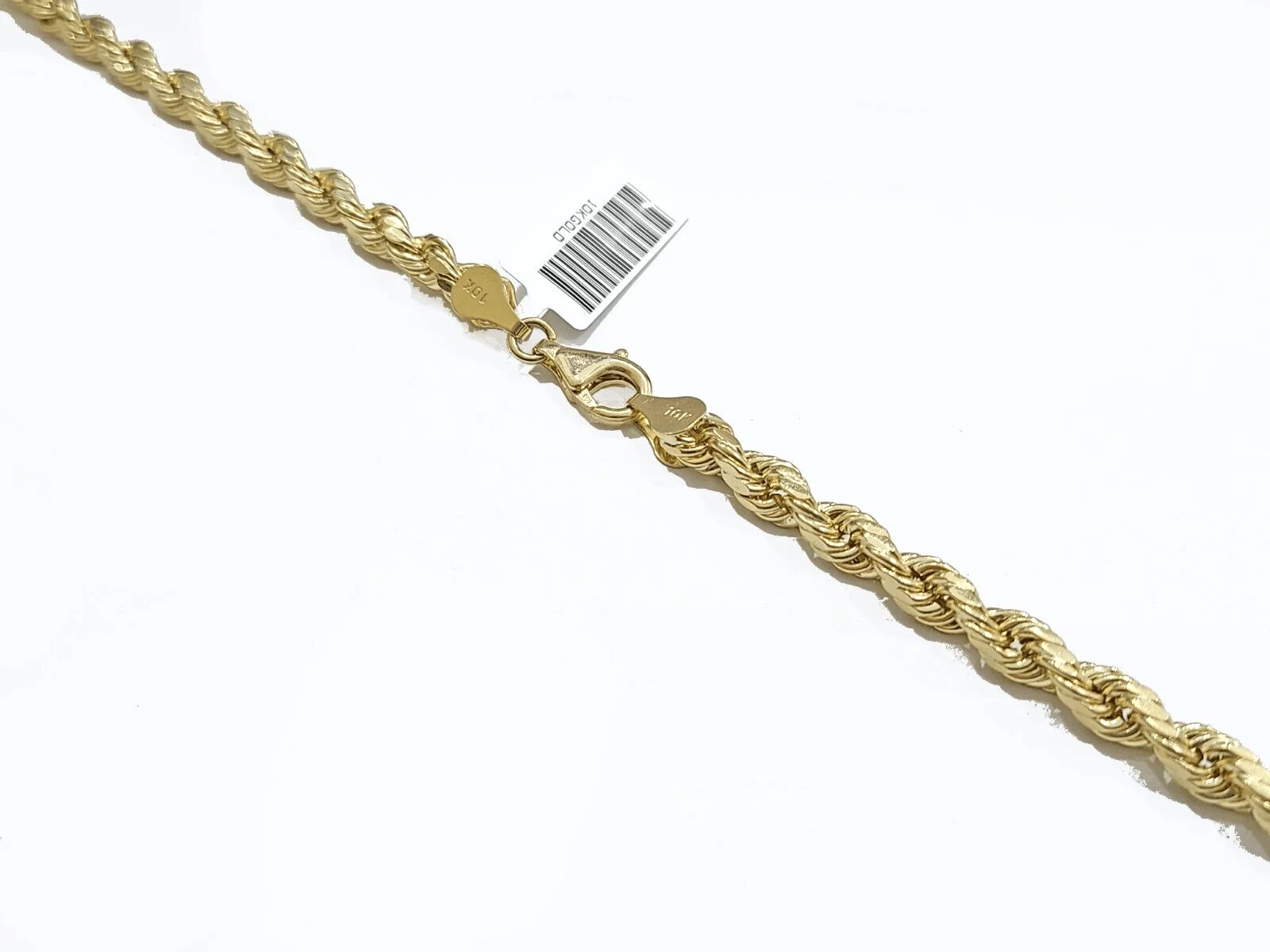 Real 10k Yellow Gold Rope Chain 28'' Necklace Lion Head Charm Diamond Pendant - Image 3