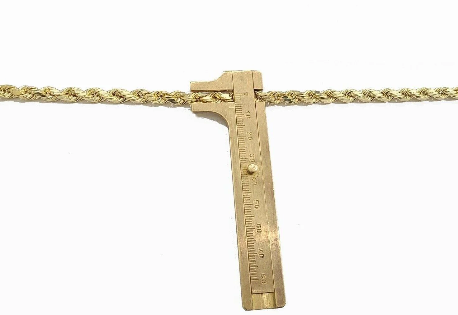 Real 10K Yellow Gold Rope Chain 8mm  Necklace  18-30'' Inches Lobster Lock 10kt - Image 6