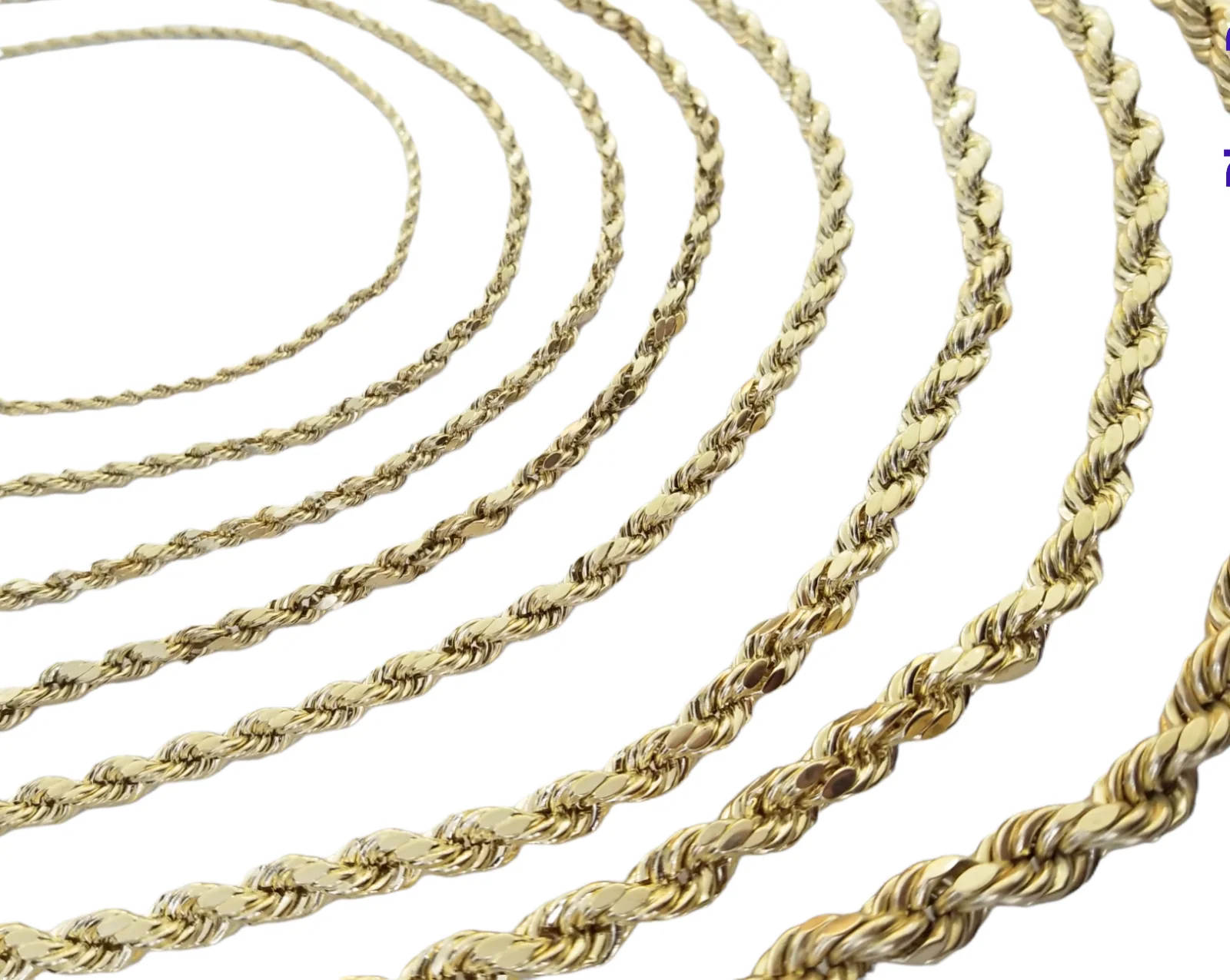 Real 10K Yellow Gold Rope Chain Necklace 26 Inch 3mm- 10mm Real 10k Men Women - Image 12