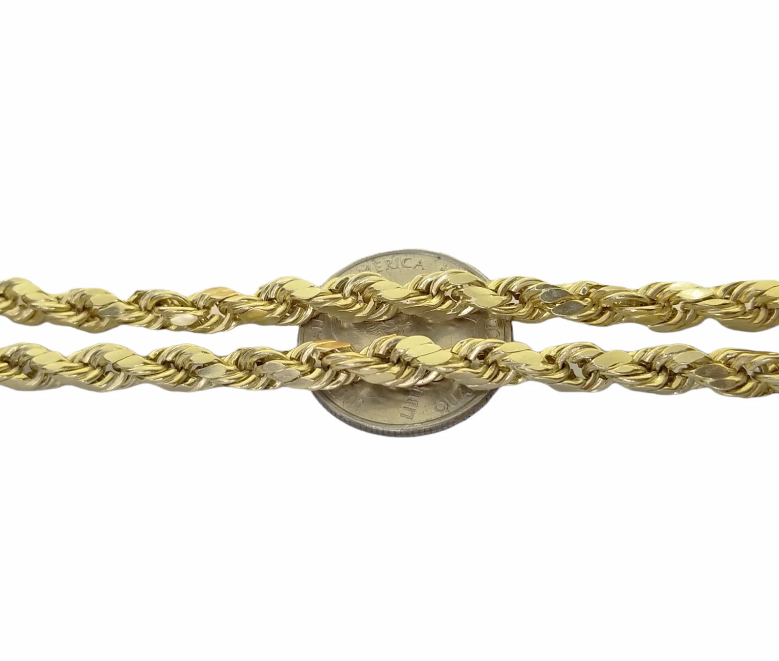 Real 10K Yellow Gold Rope Chain Necklace 26 Inch 3mm- 10mm Real 10k Men Women - Image 21