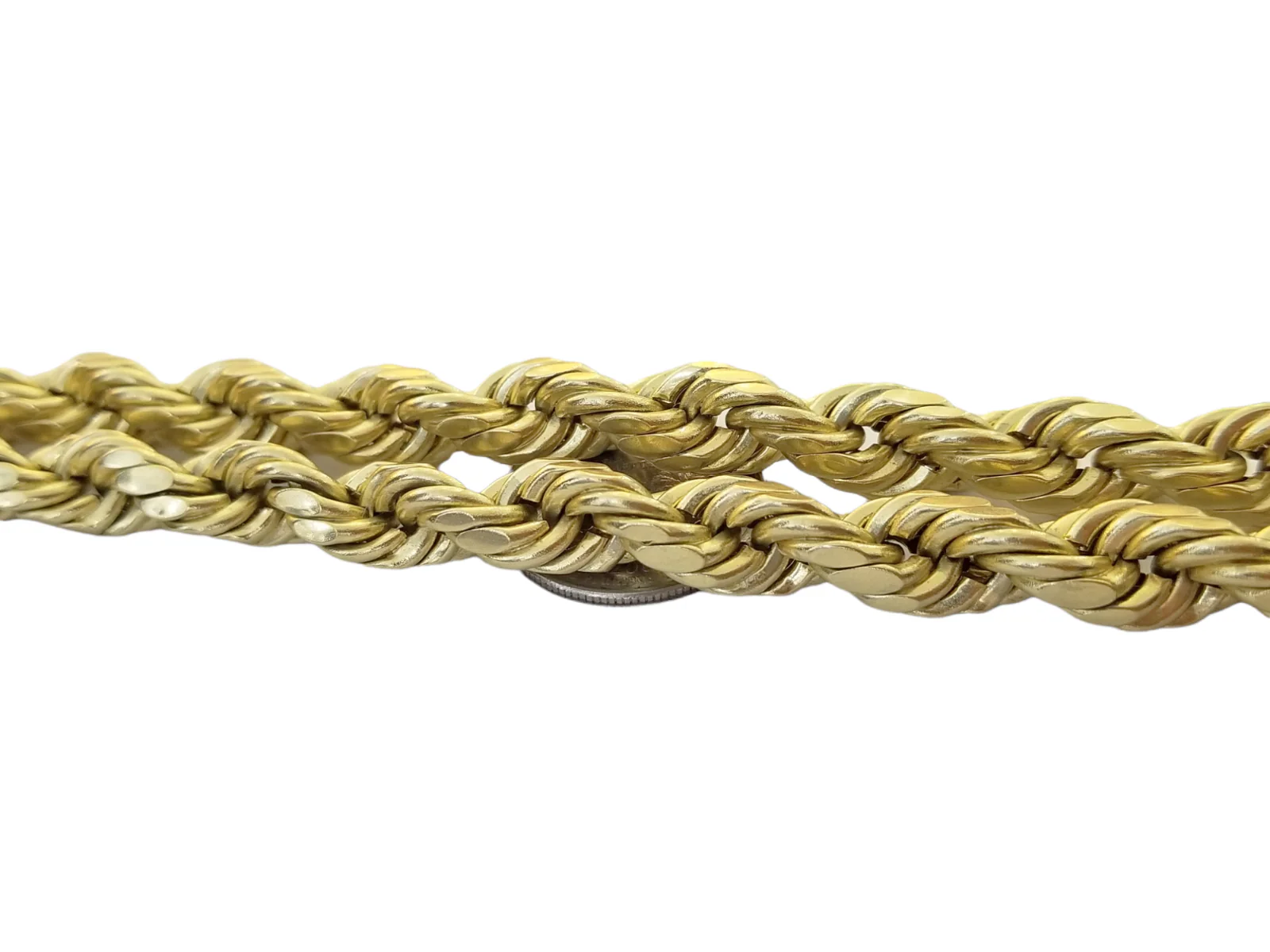 Real 10K Yellow Gold Rope Chain Necklace 26 Inch 3mm- 10mm Real 10k Men Women - Image 23
