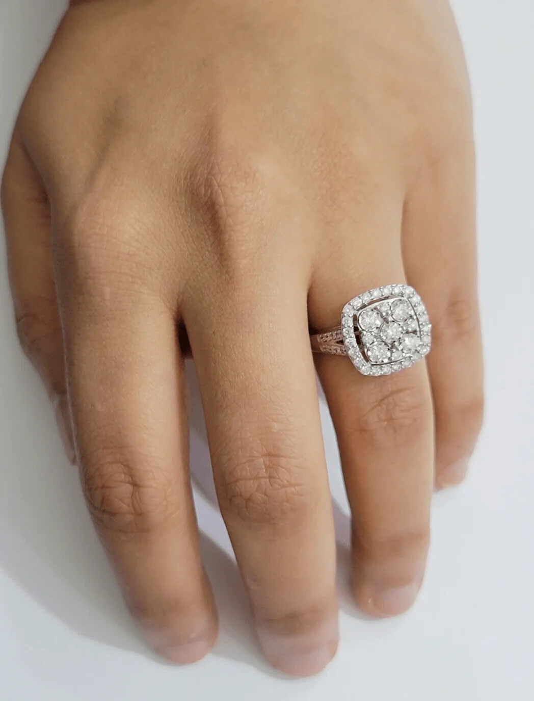 Real 10kt Gold 1CT Diamond Ring Women Band Natural Genuine Band Wedding 10k SALE - Image 9