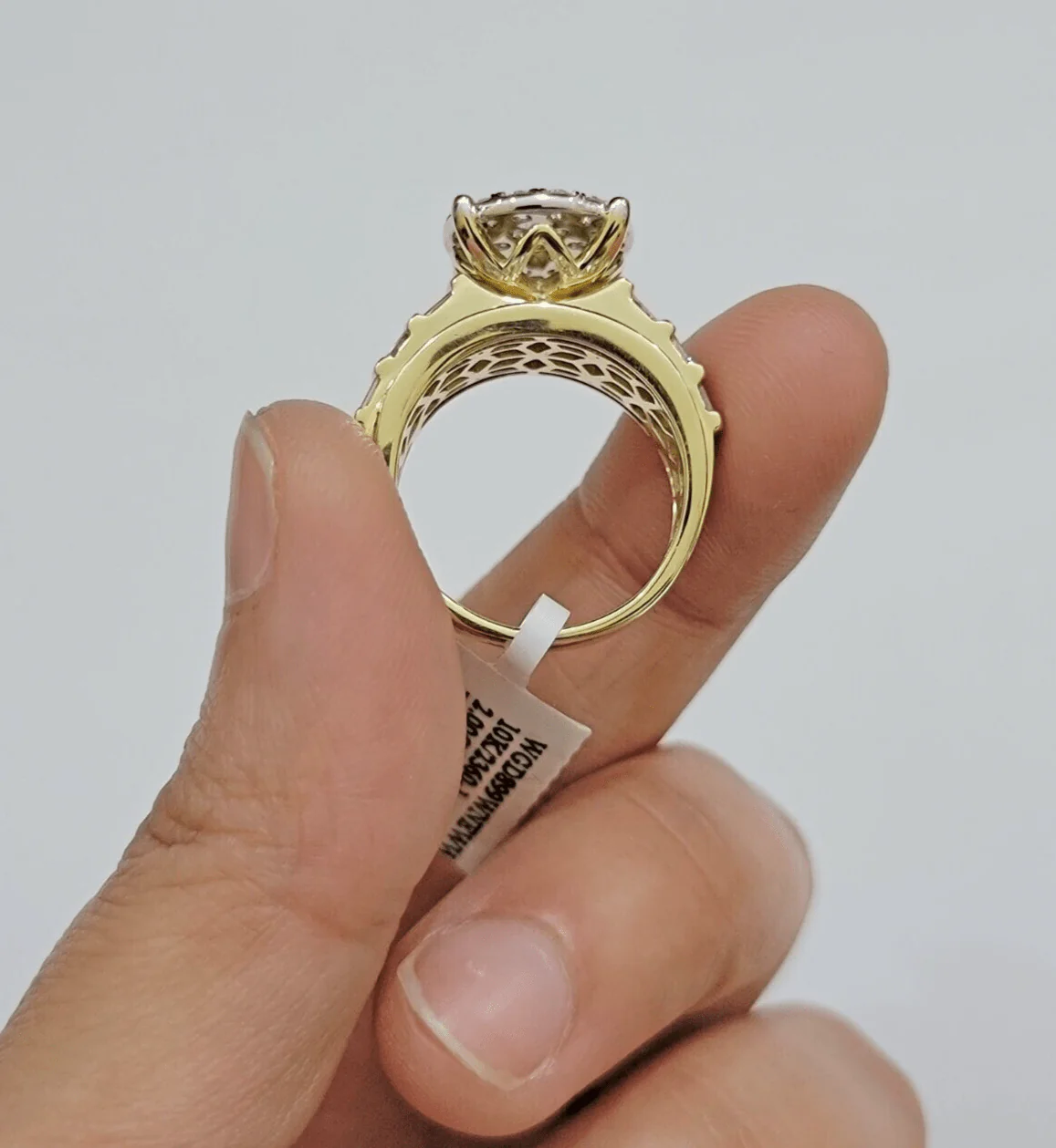 Real 10kt Yellow Gold 2CT Diamond Ring Women Band Natural Genuine Wedding SALE - Image 10