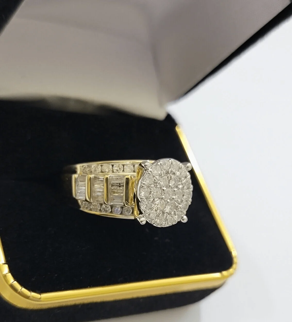 Real 10kt Yellow Gold 2CT Diamond Ring Women Band Natural Genuine Wedding SALE - Image 5
