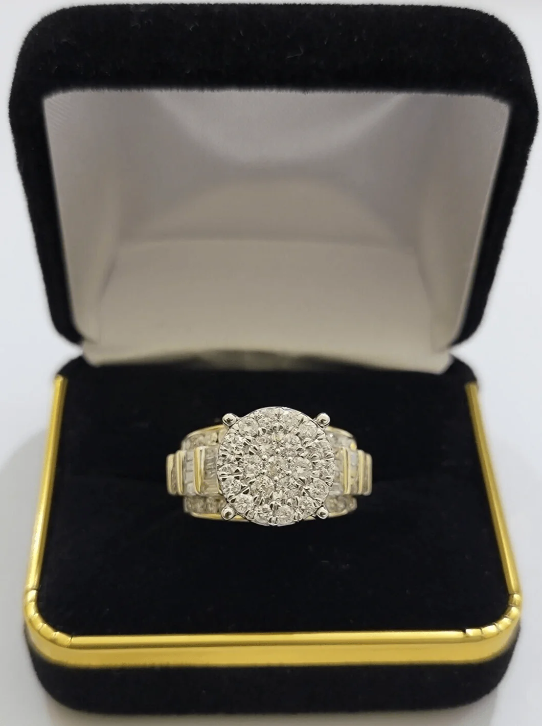 Real 10kt Yellow Gold 2CT Diamond Ring Women Band Natural Genuine Wedding SALE - Image 8